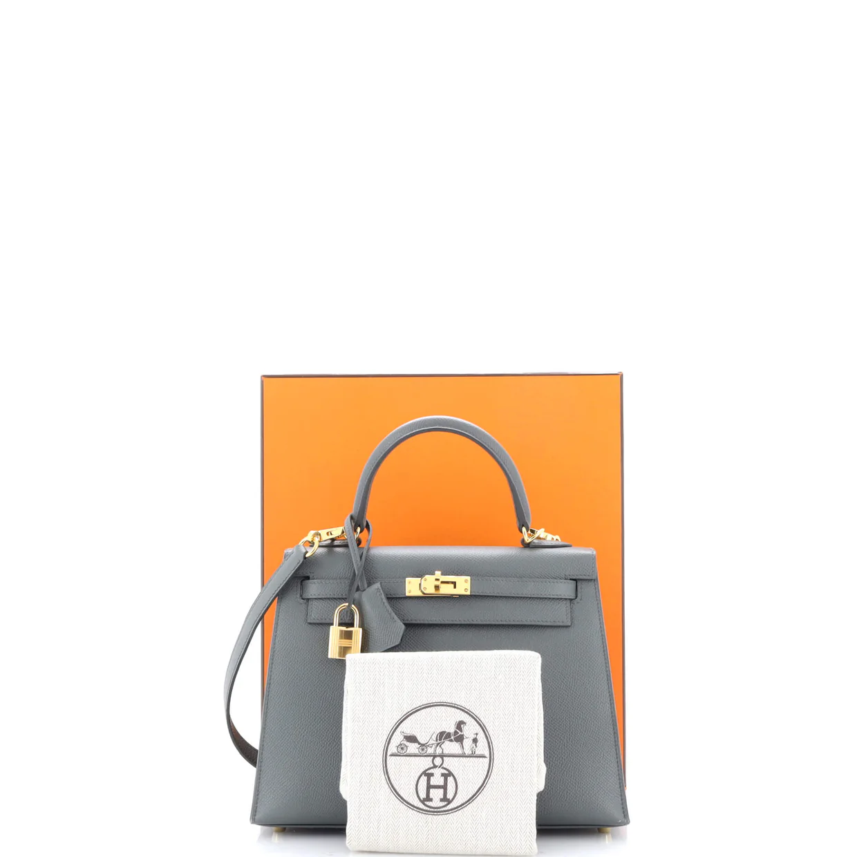 Kelly Handbag Vert Amande Epsom with Gold Hardware 25 - Deep Luxury