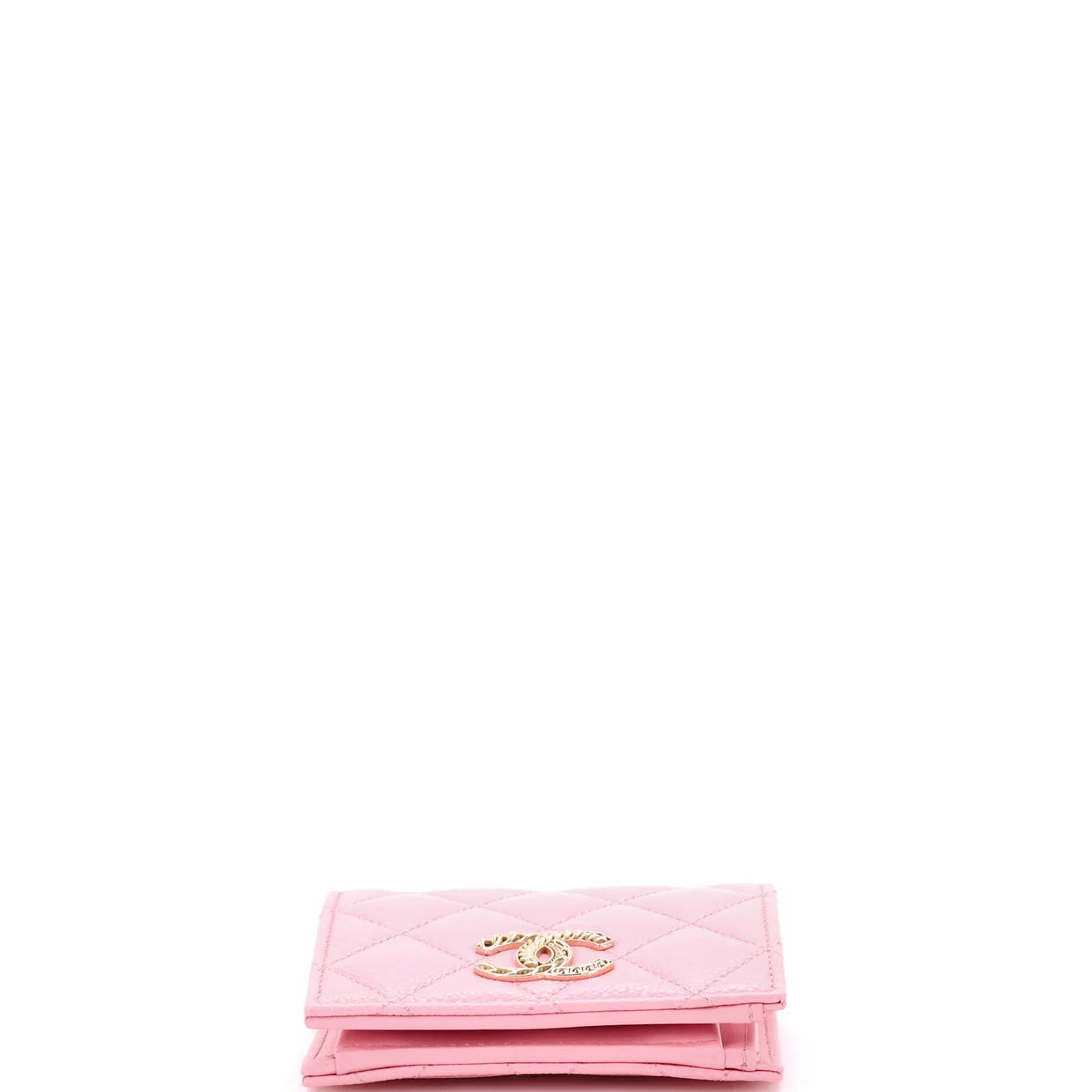 Multichain CC Bifold Wallet Quilted Caviar Compact - Deep Luxury