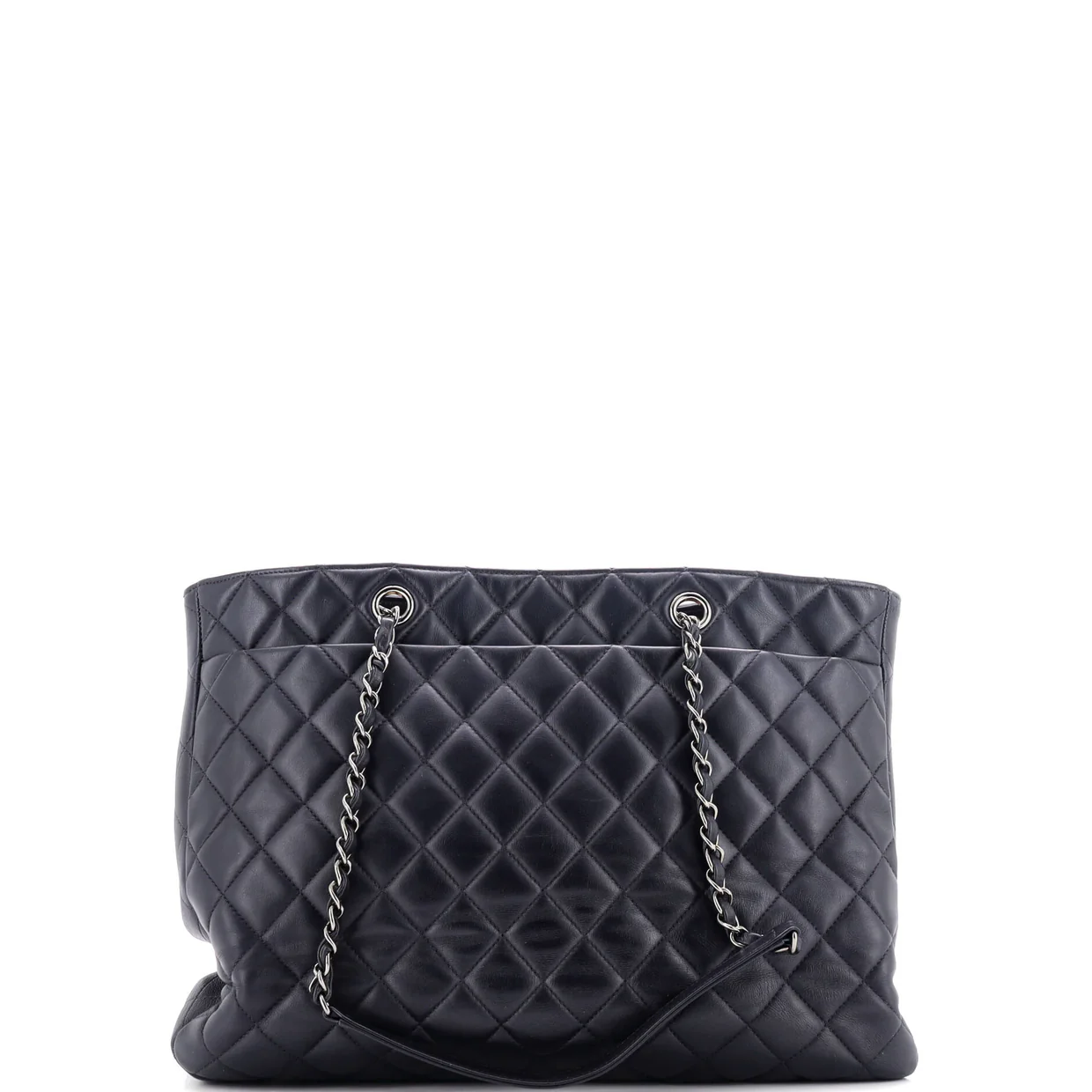 Classic CC Shopping Tote Quilted Calfskin Large - Deep Luxury