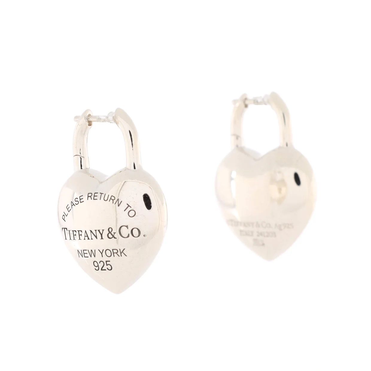 Return to Tiffany Full Heart Earrings Sterling Silver - Deep Luxury