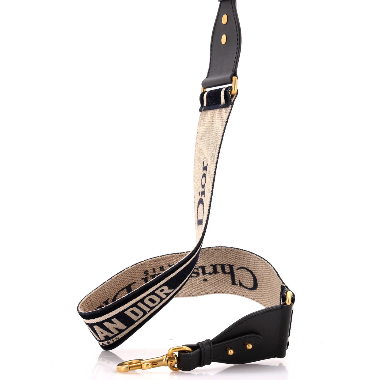 Logo Shoulder Strap Embroidered Canvas Thin - Deep Luxury