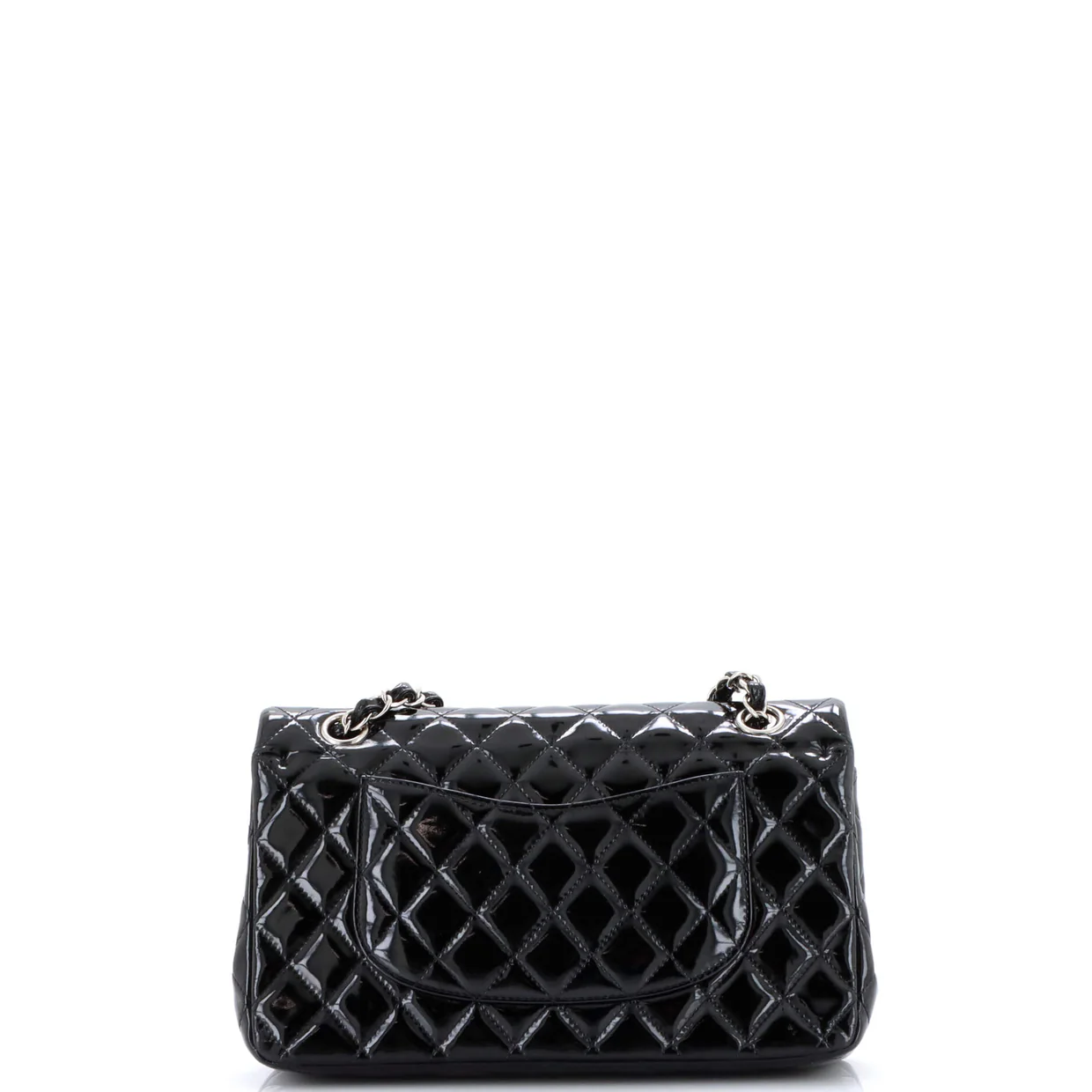 Classic Double Flap Bag Quilted Patent Medium - Deep Luxury