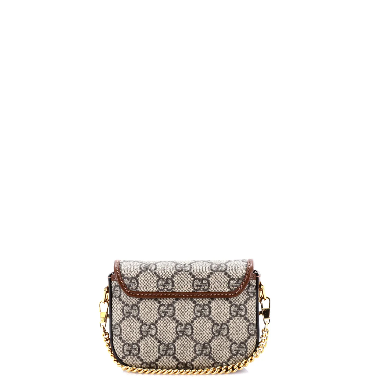 Horsebit 1955 Flap Wallet with Strap GG Coated Canvas - Deep Luxury