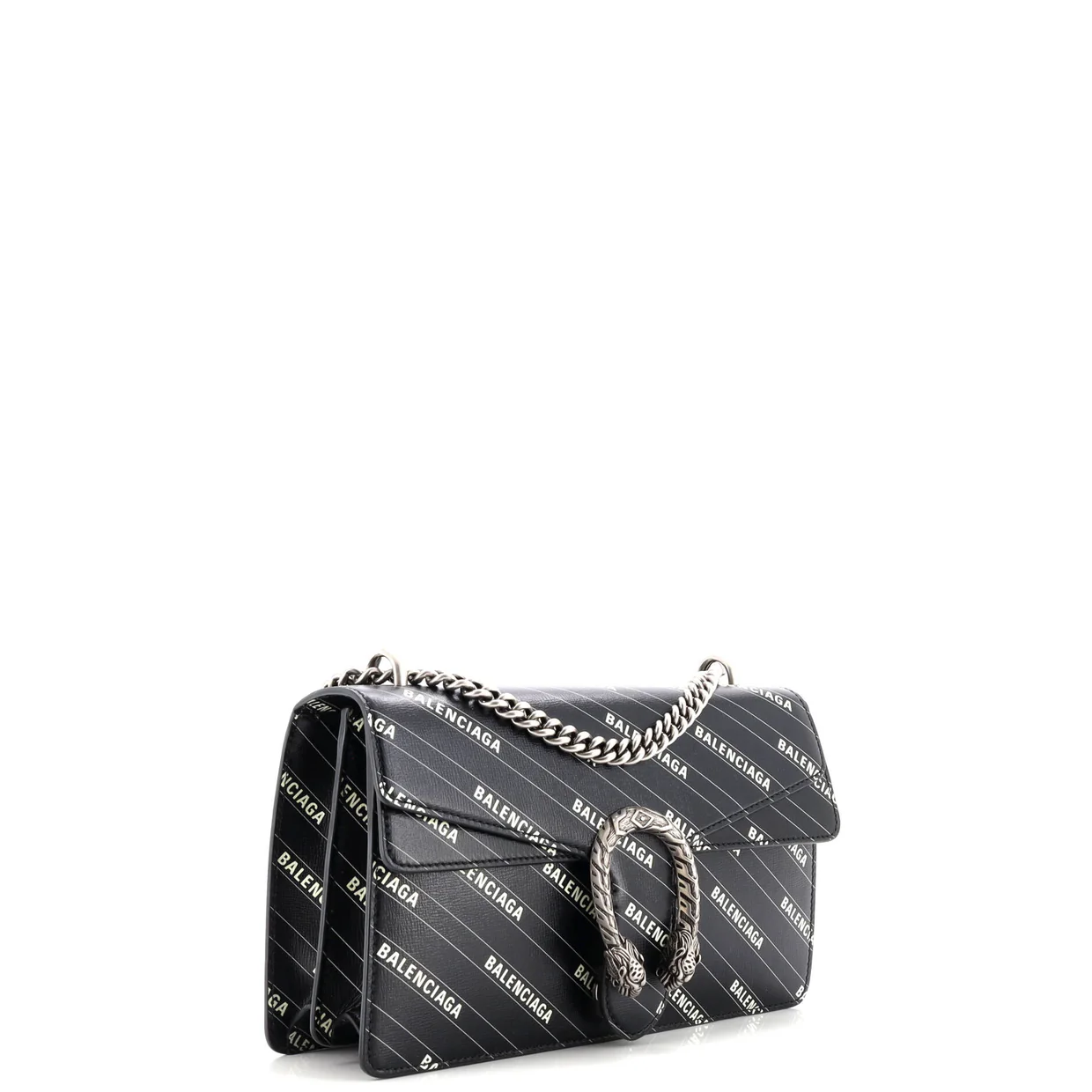 x Balenciaga The Hacker Project Dionysus Bag Logo Printed Leather Small - Deep Luxury