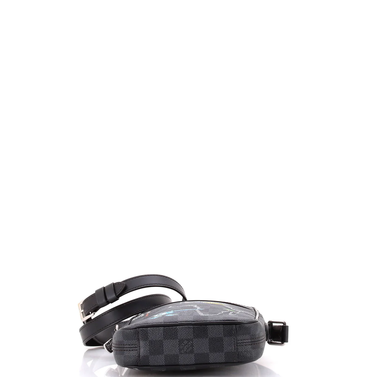 Danube Slim Bag Limited Edition Renaissance Map Damier Graphite PM - Deep Luxury