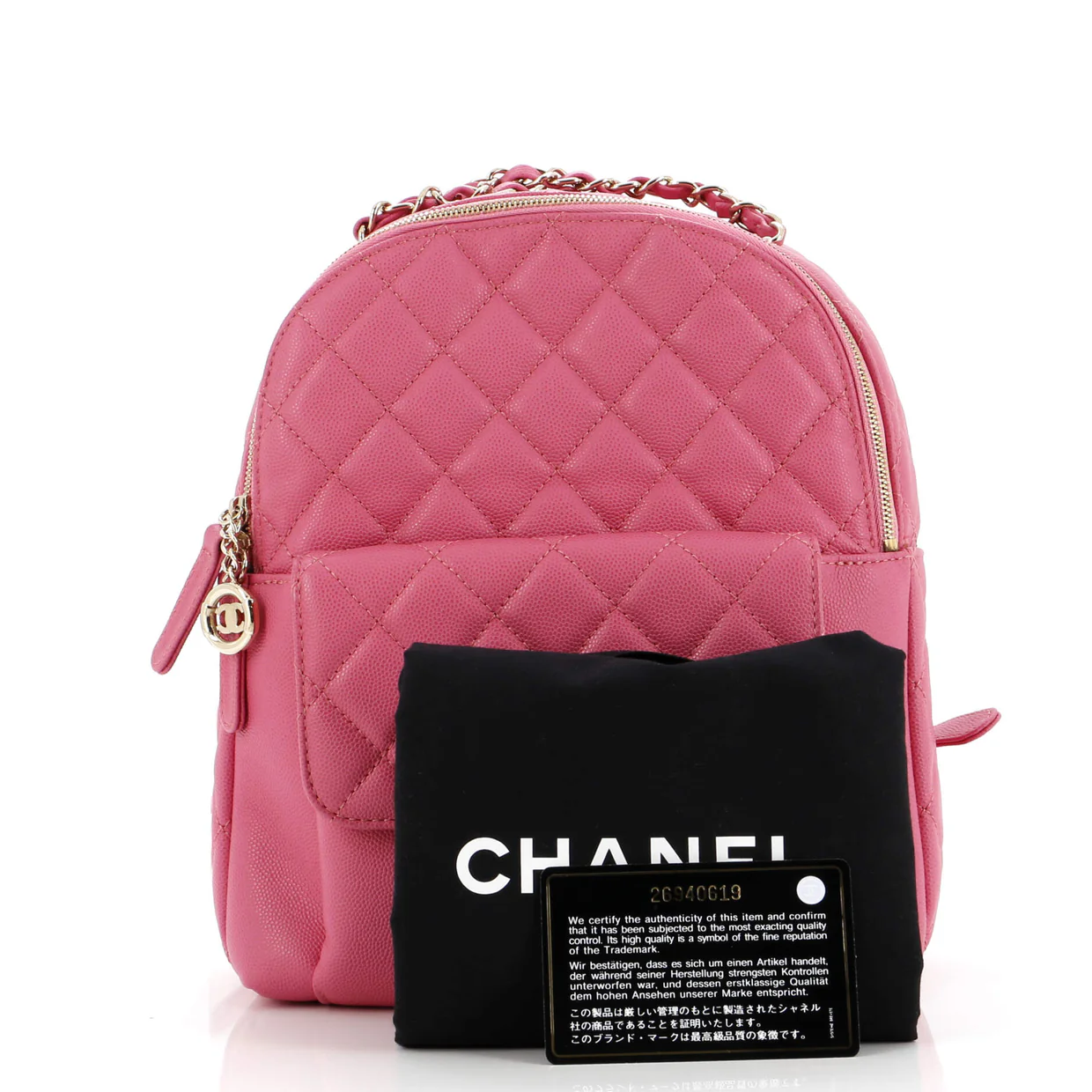 CC Day Backpack Quilted Caviar Large - Deep Luxury