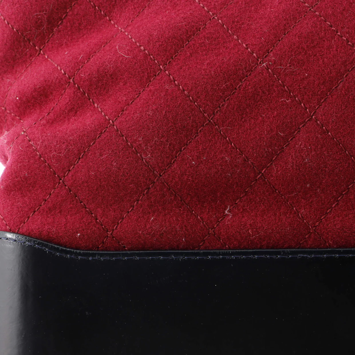 Gabrielle Logo Hobo Quilted Felt and Calfskin Medium - Deep Luxury