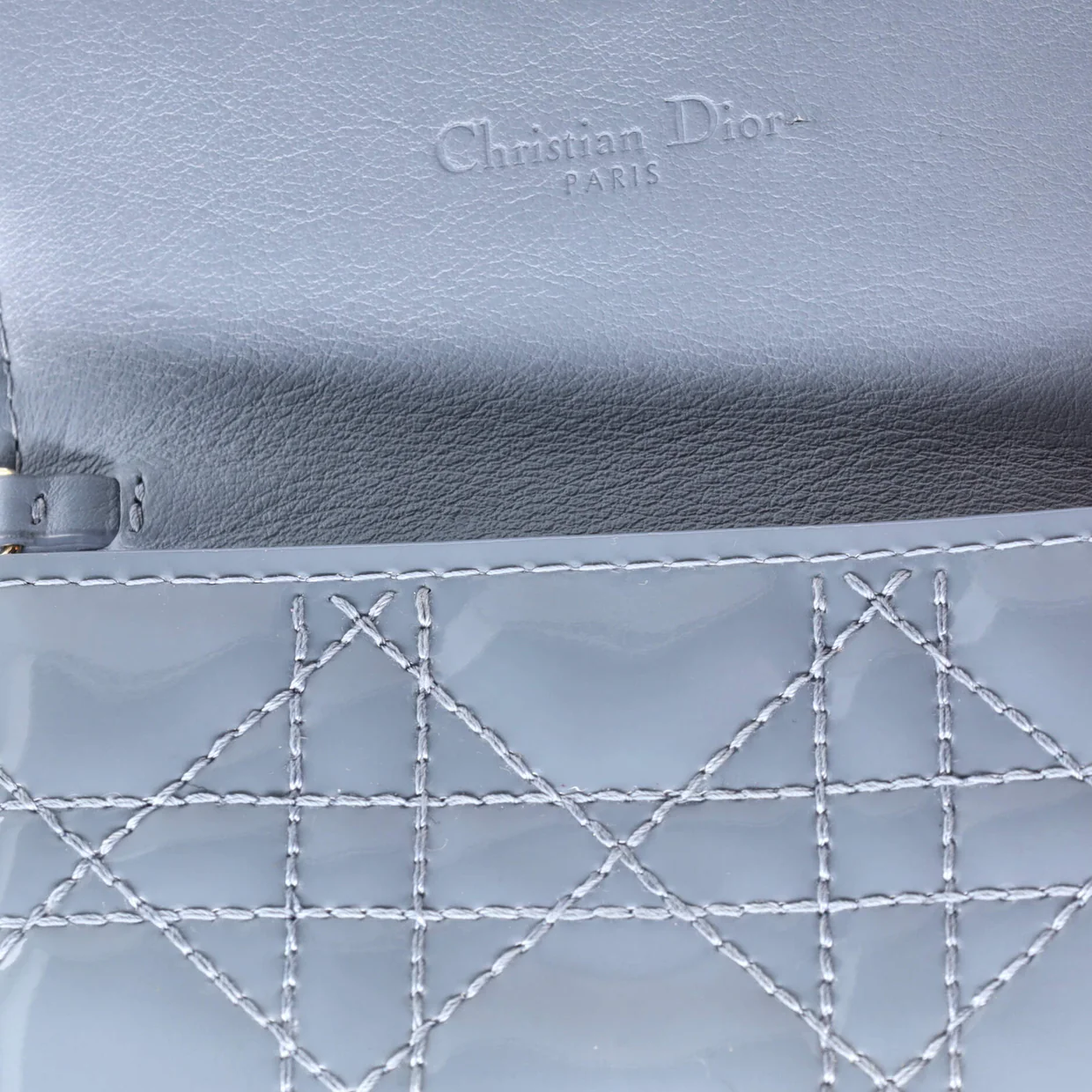 Lady Dior Nano Belt Pouch Cannage Quilt Patent - Deep Luxury