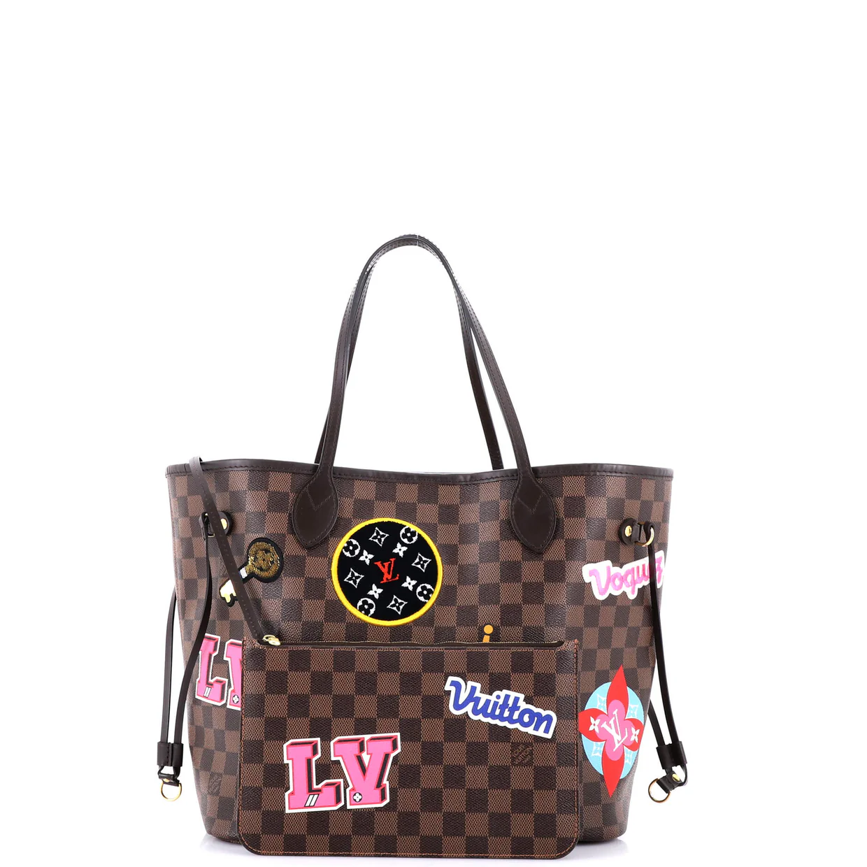 Neverfull NM Tote Limited Edition Patches Damier MM - Deep Luxury