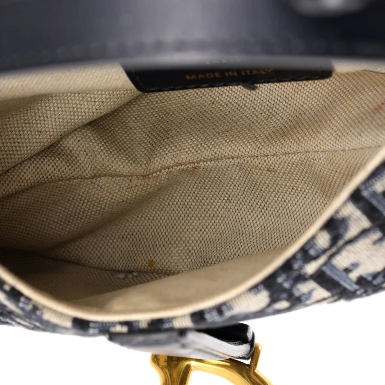 Saddle Handbag Oblique Canvas Mini - Deep Luxury