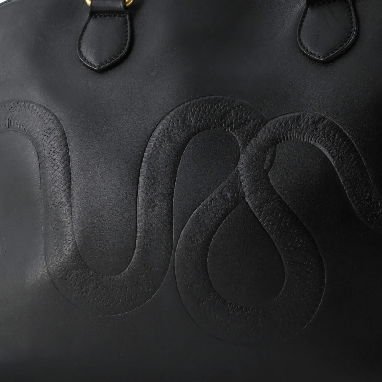 Animal Duffle Bag Embossed Leather Large - Deep Luxury