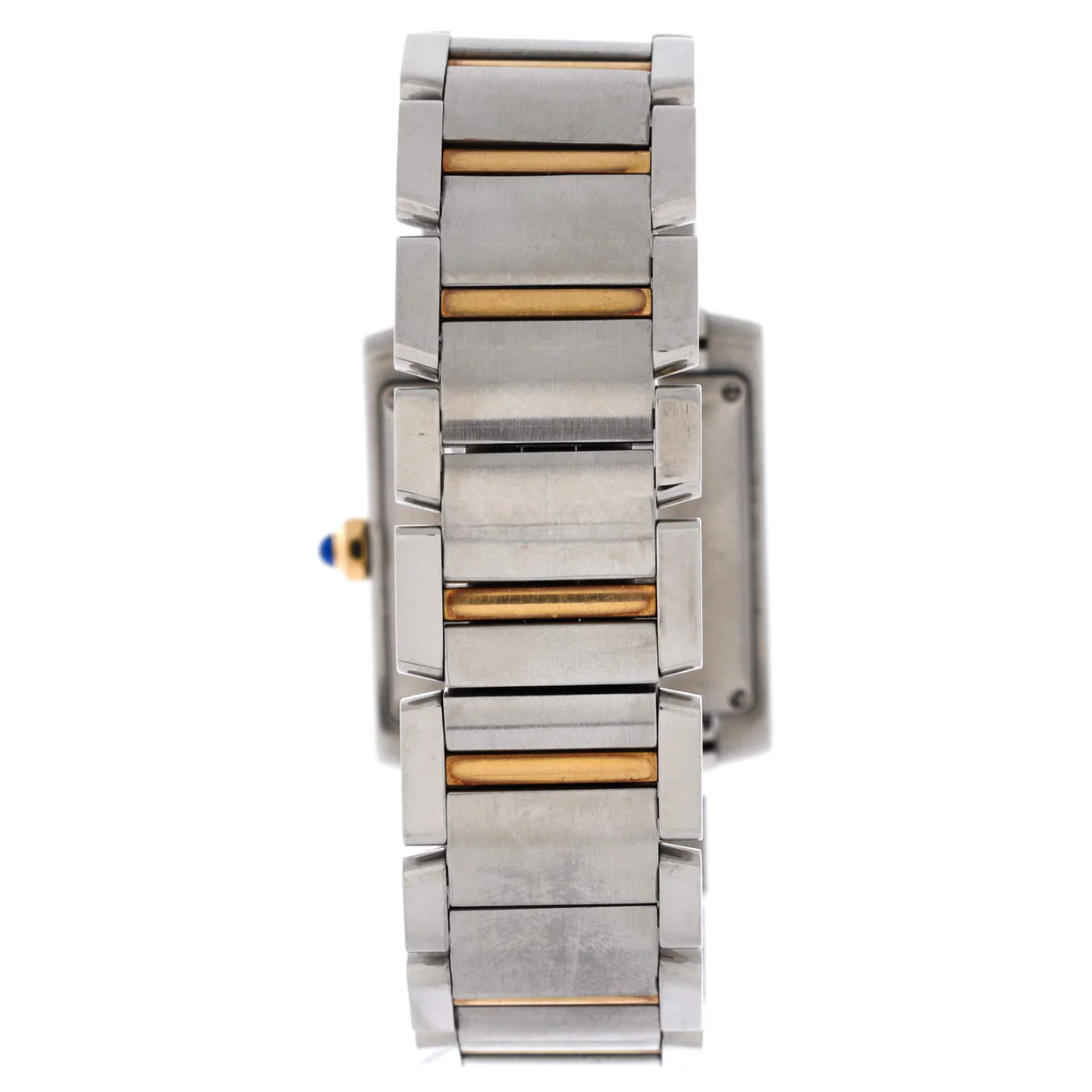 Tank Francaise Automatic Watch Stainless Steel and Yellow Gold 28 - Deep Luxury
