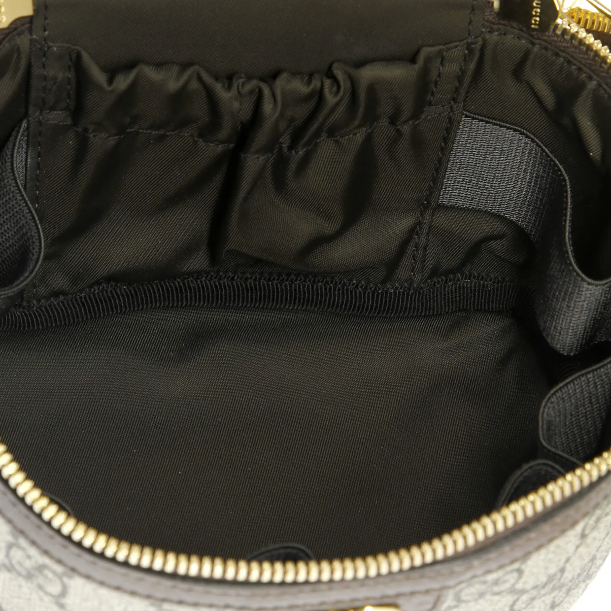 Ophidia Top Handle Cosmetic Case GG Coated Canvas Mini - Deep Luxury
