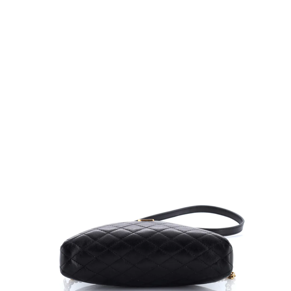 Gaby Zipped Pouch Crossbody Quilted Leather - Deep Luxury