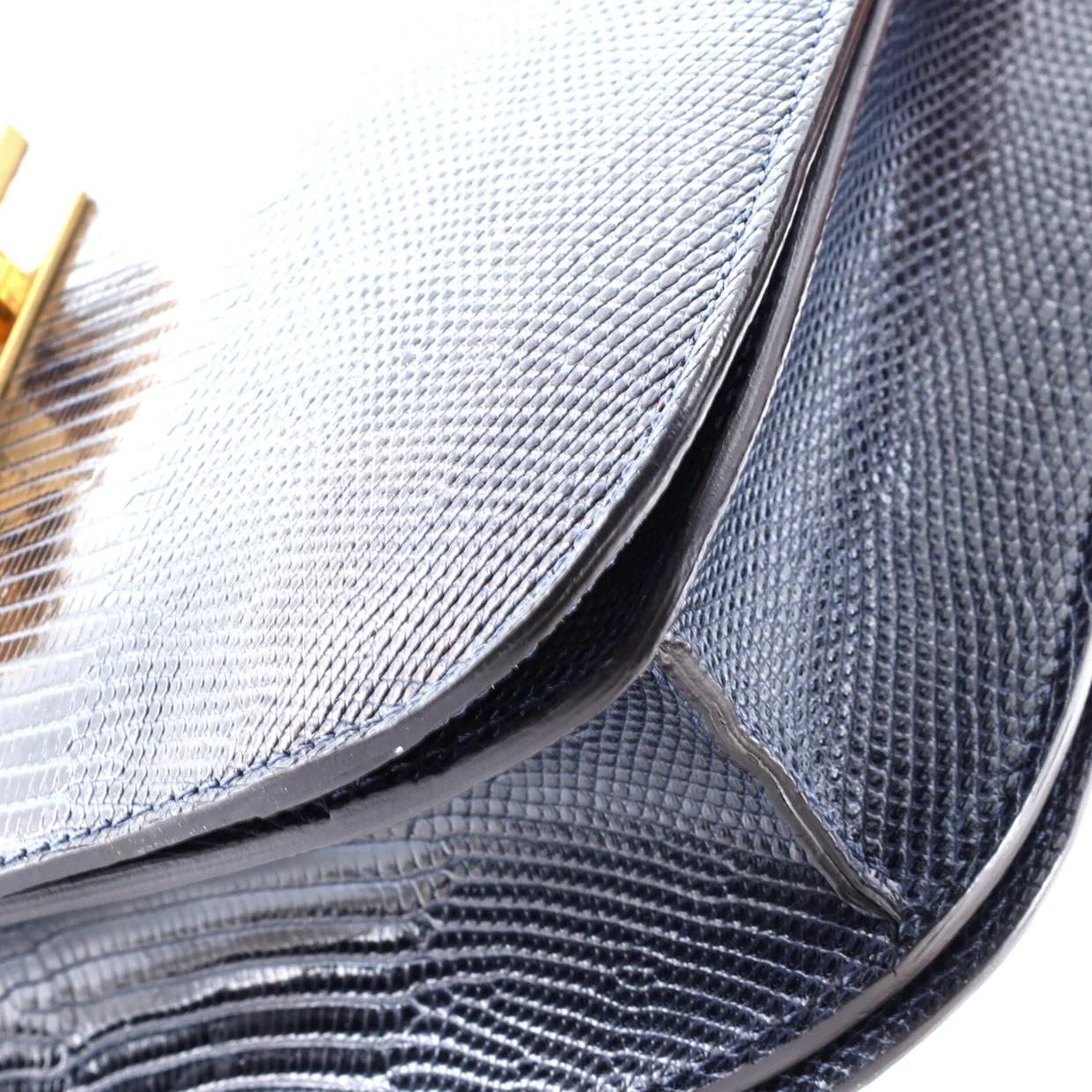 Classic Box Bag Lizard Medium - Deep Luxury