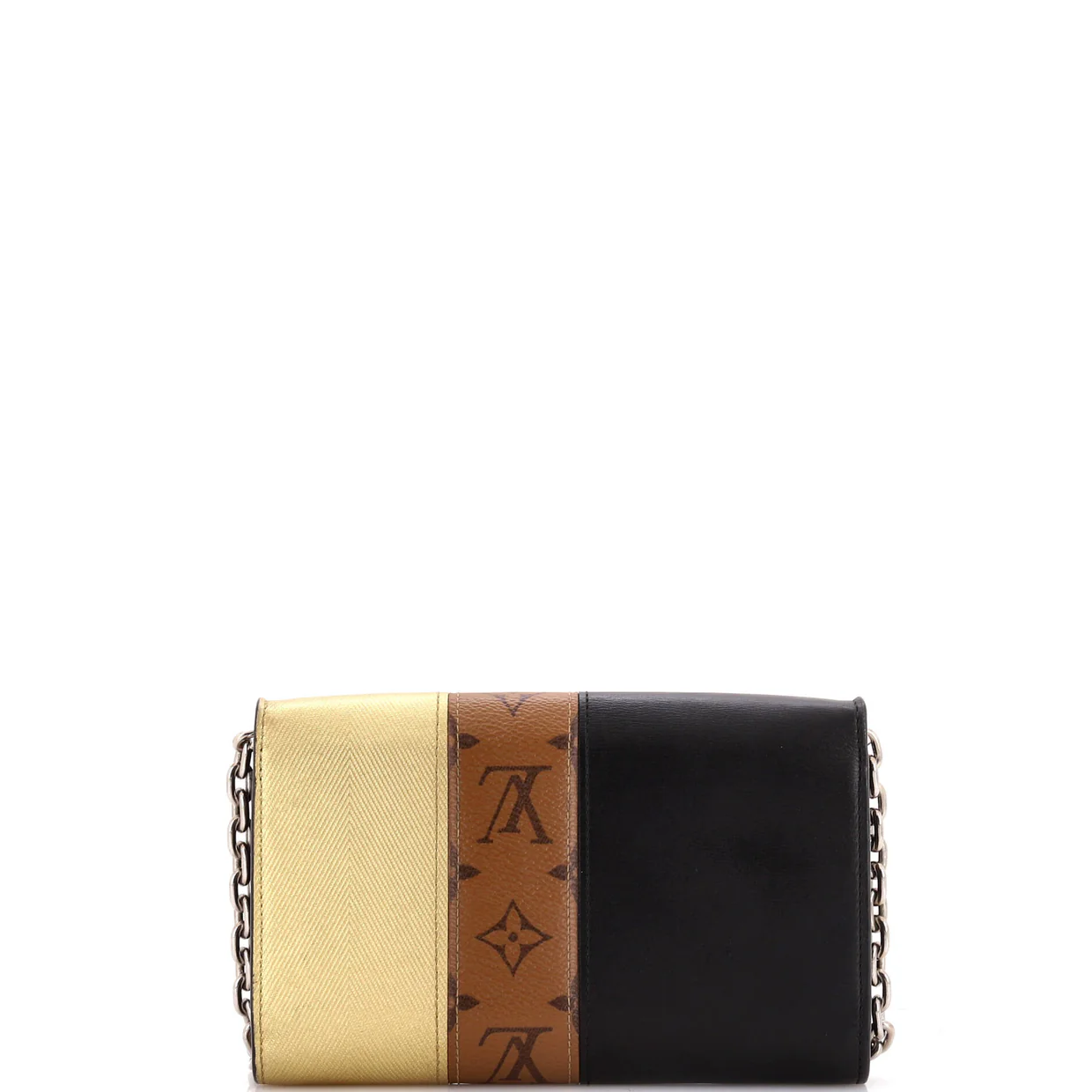 Twist Handbag Limited Edition Studded Reverse Monogram Canvas and Leather MM - Deep Luxury