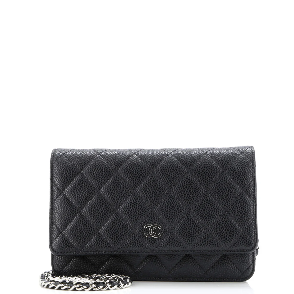 Wallet on Chain Quilted Caviar - Deep Luxury