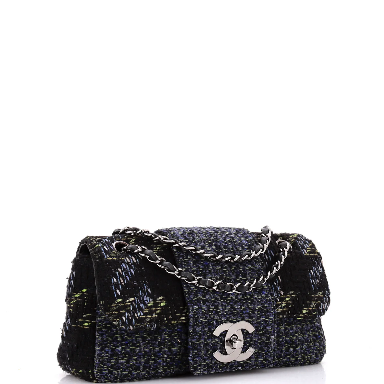 Fantasy Flap Bag Tweed Medium - Deep Luxury