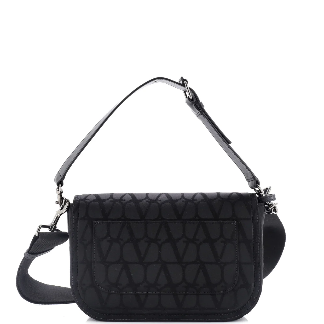 VLogo Flap Shoulder Bag Iconographe Technical Fabric - Deep Luxury