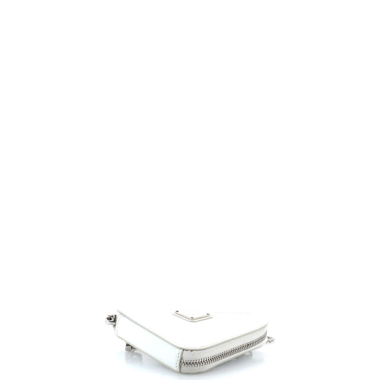 Triangle Pouch Bag with Chain Crystal Embellished Satin Mini - Deep Luxury