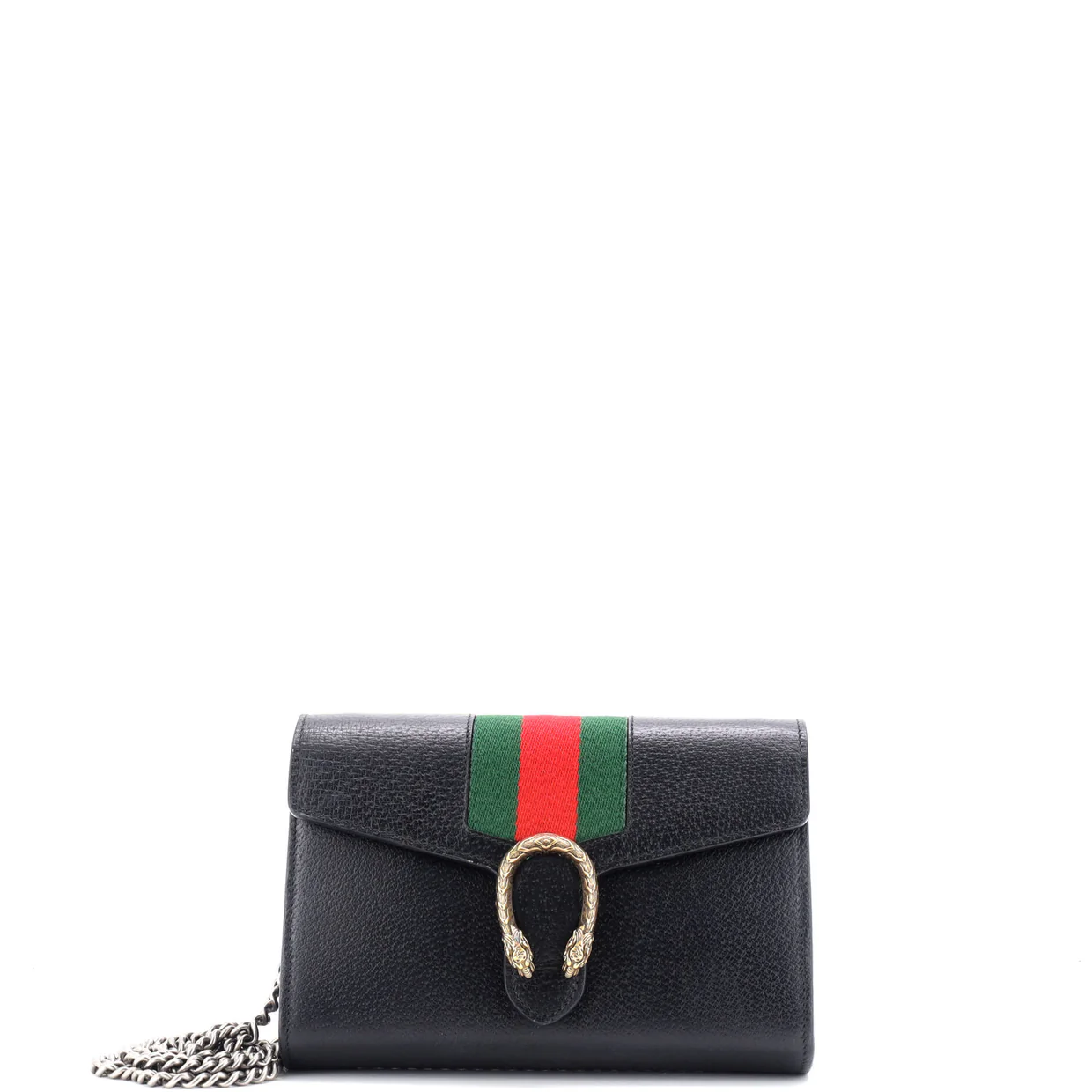 Dionysus Web Chain Wallet Leather Small - Deep Luxury