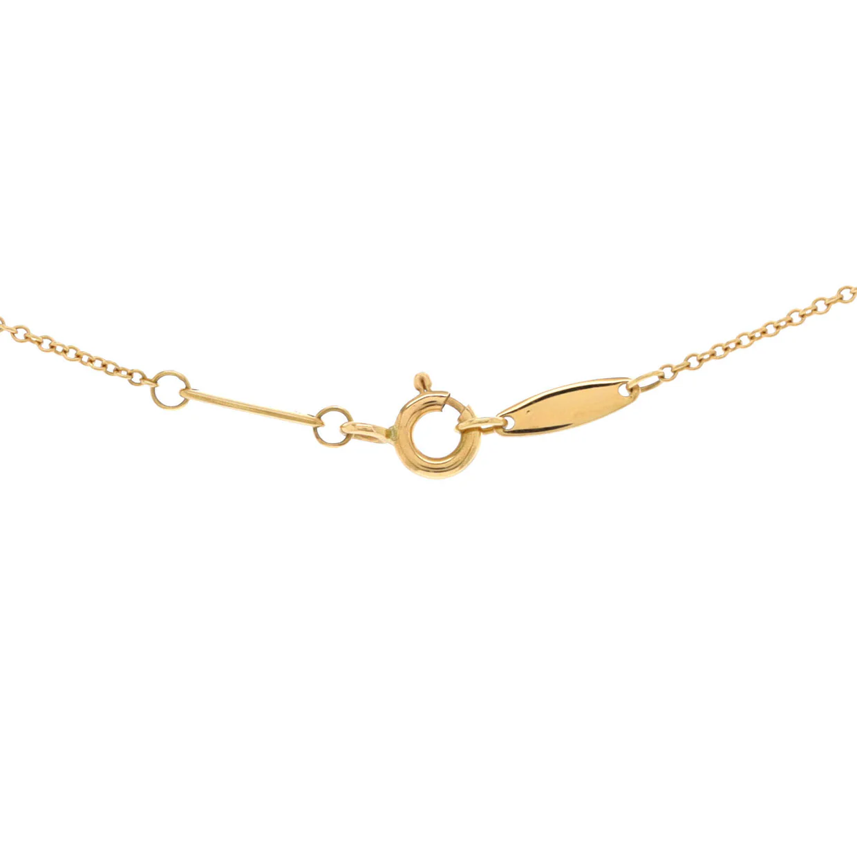 Elsa Peretti Diamonds By The Yard Pendant Necklace 18K Yellow Gold and Diamond 0.20-0.29CT - Deep Luxury