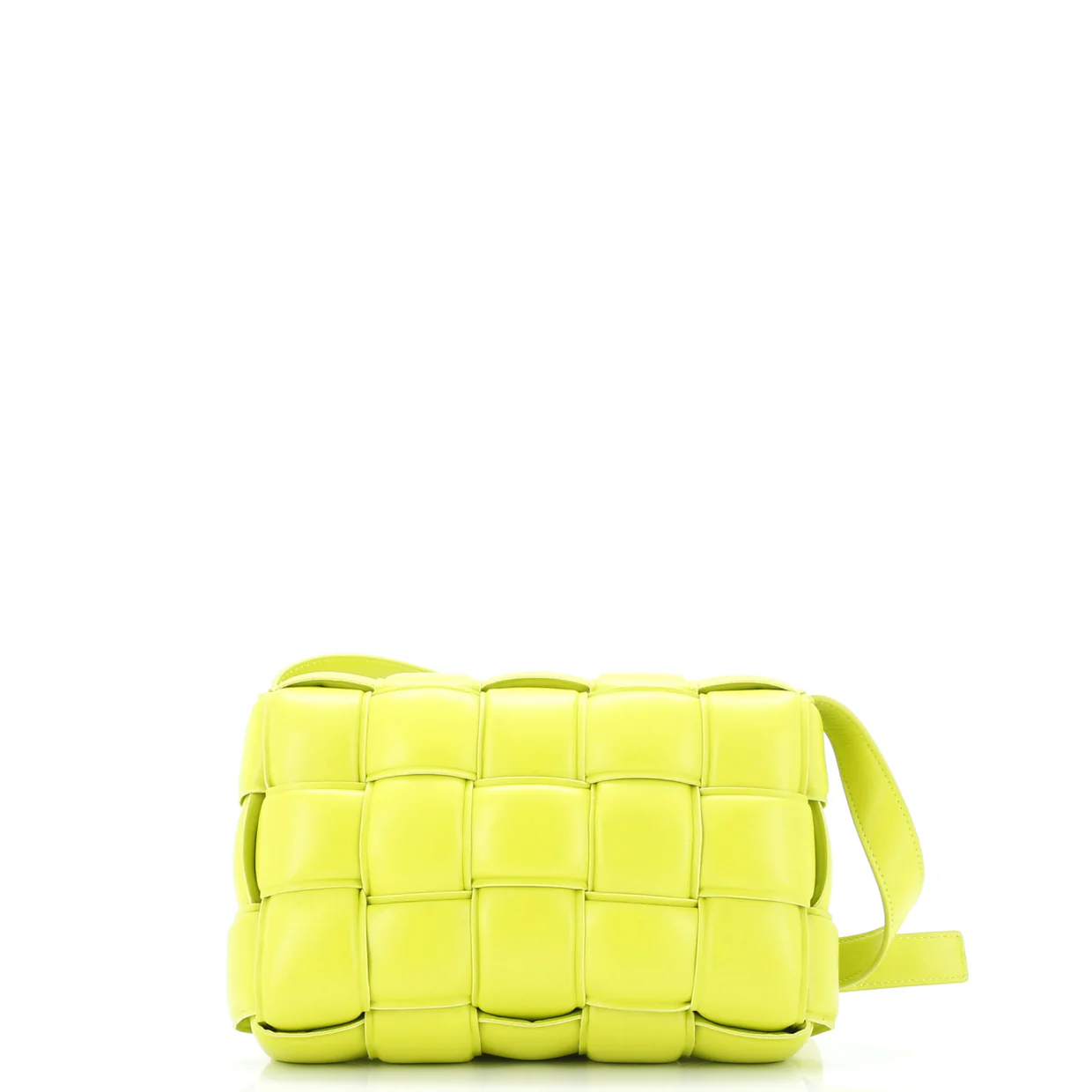 Cassette Crossbody Bag Padded Maxi Intrecciato Leather - Deep Luxury