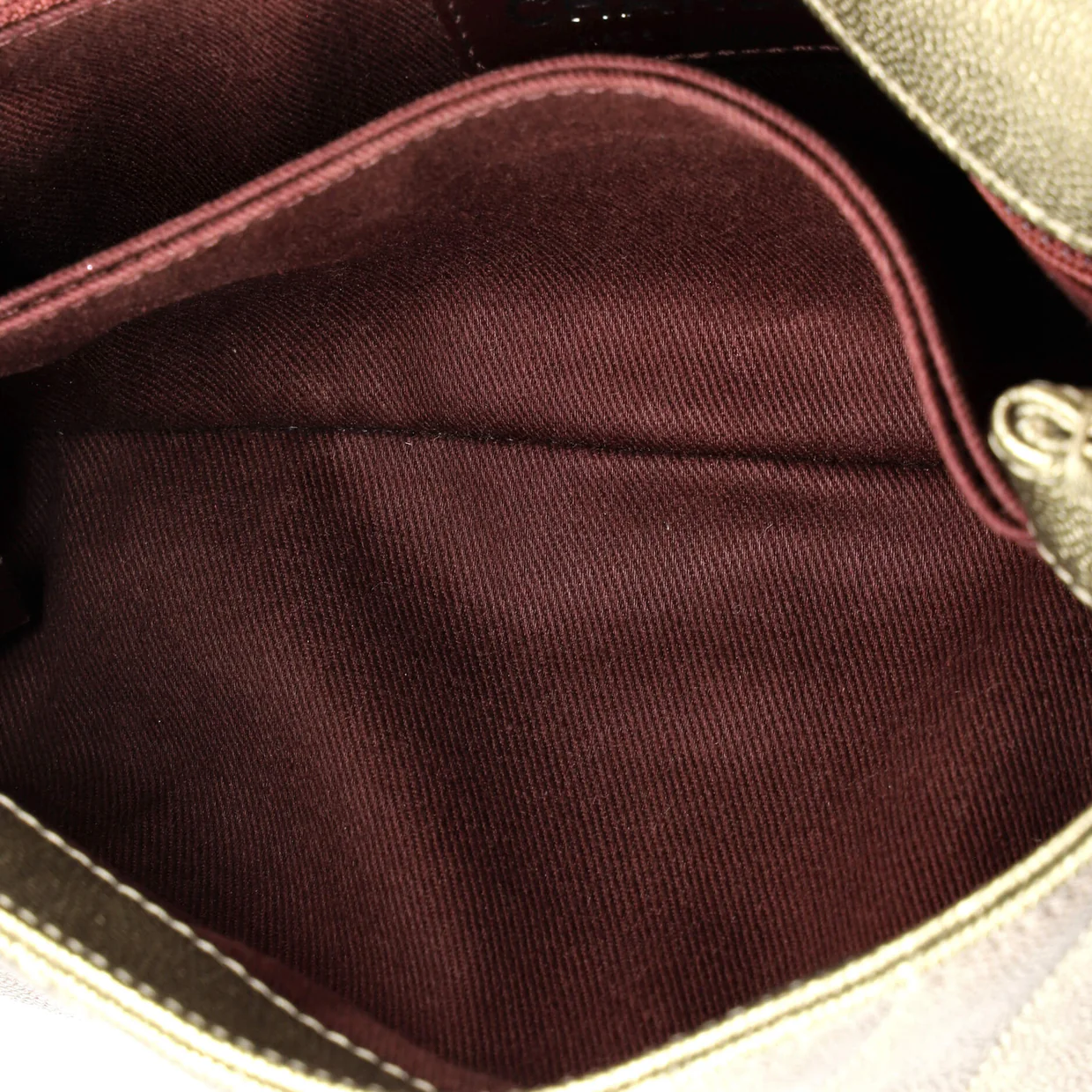 Coco Top Handle Bag Chevron Caviar Mini - Deep Luxury