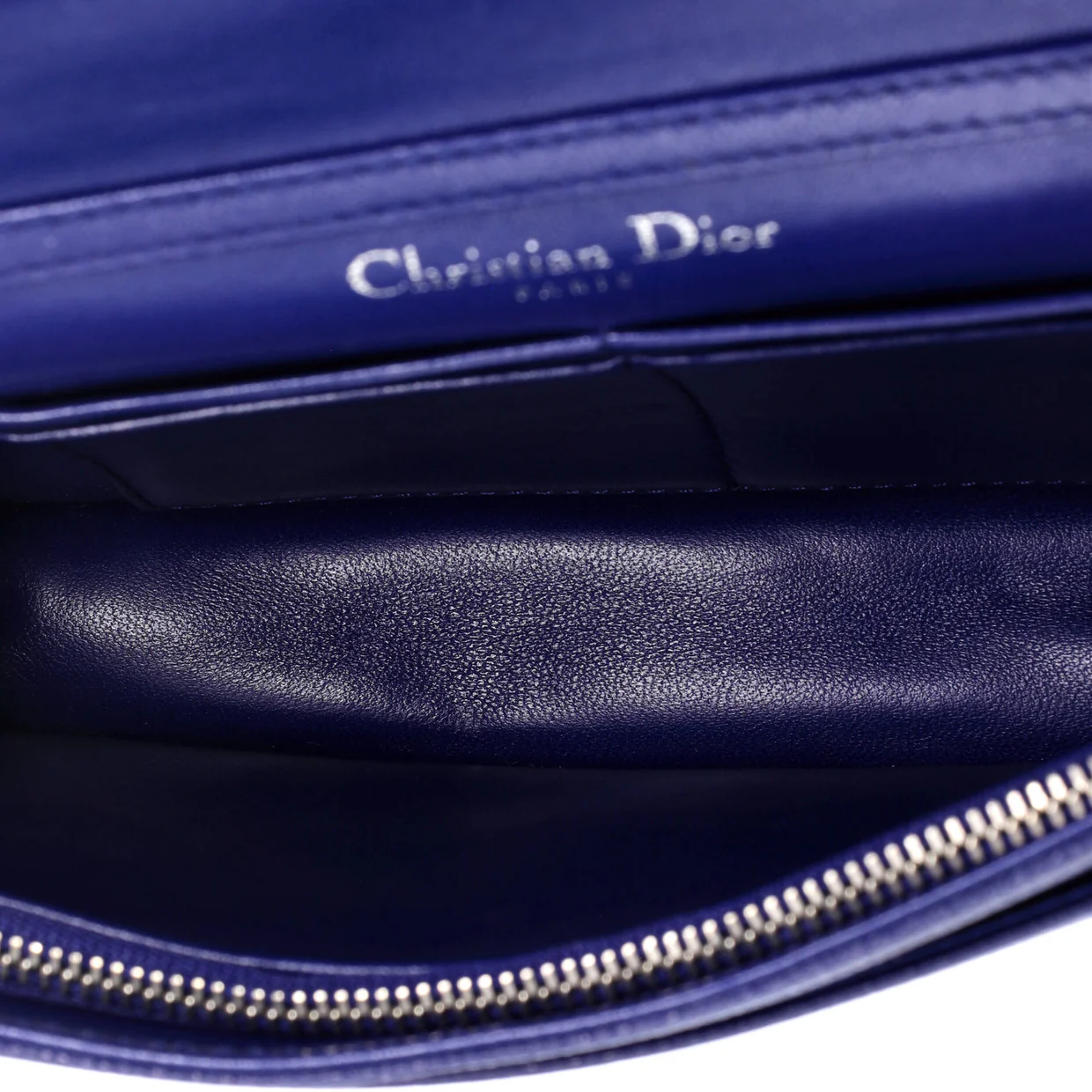 Diorama Wallet on Chain Leather - Deep Luxury