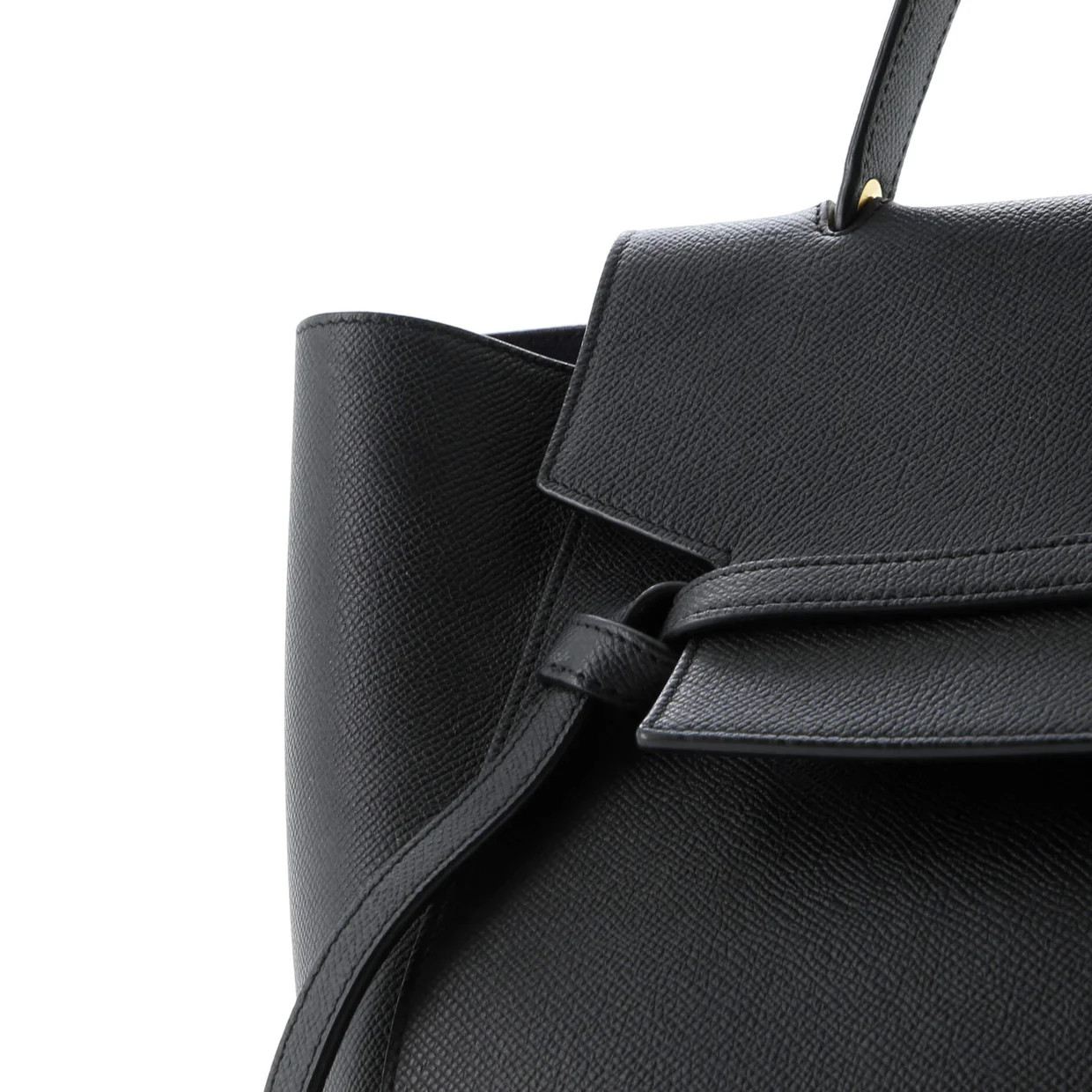 Belt Bag Textured Leather Mini - Deep Luxury