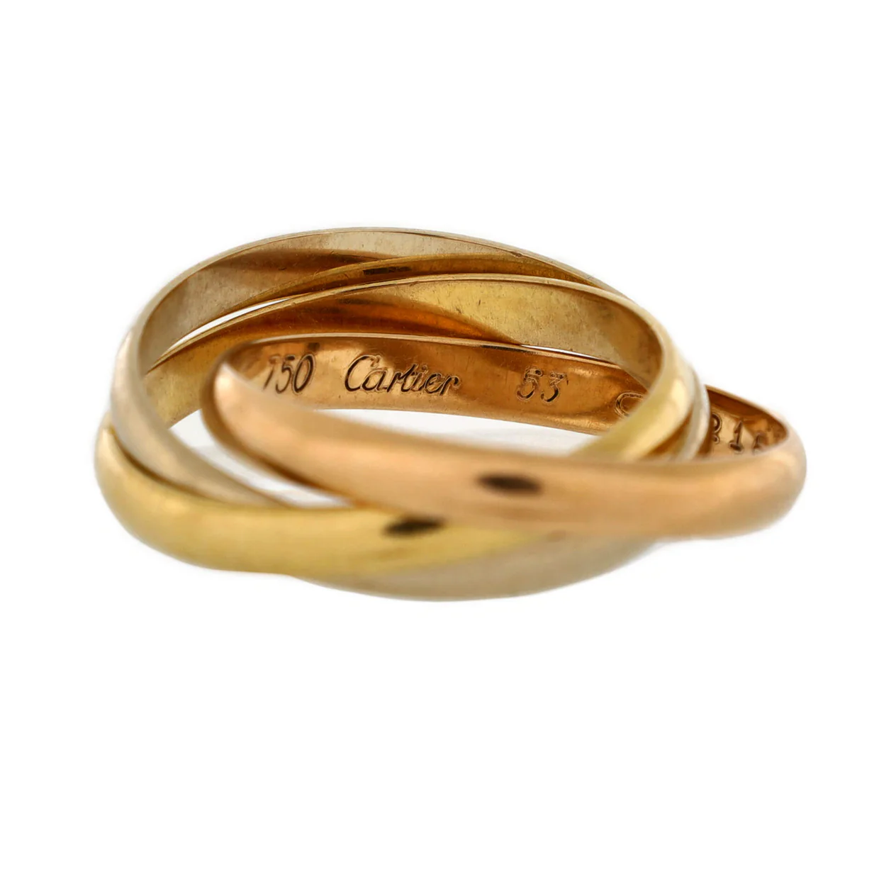 Trinity Ring 18K Tricolor Gold Small - Deep Luxury