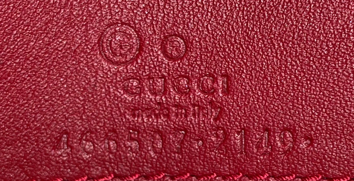 Wallet on Strap Microguccissima Leather - Deep Luxury