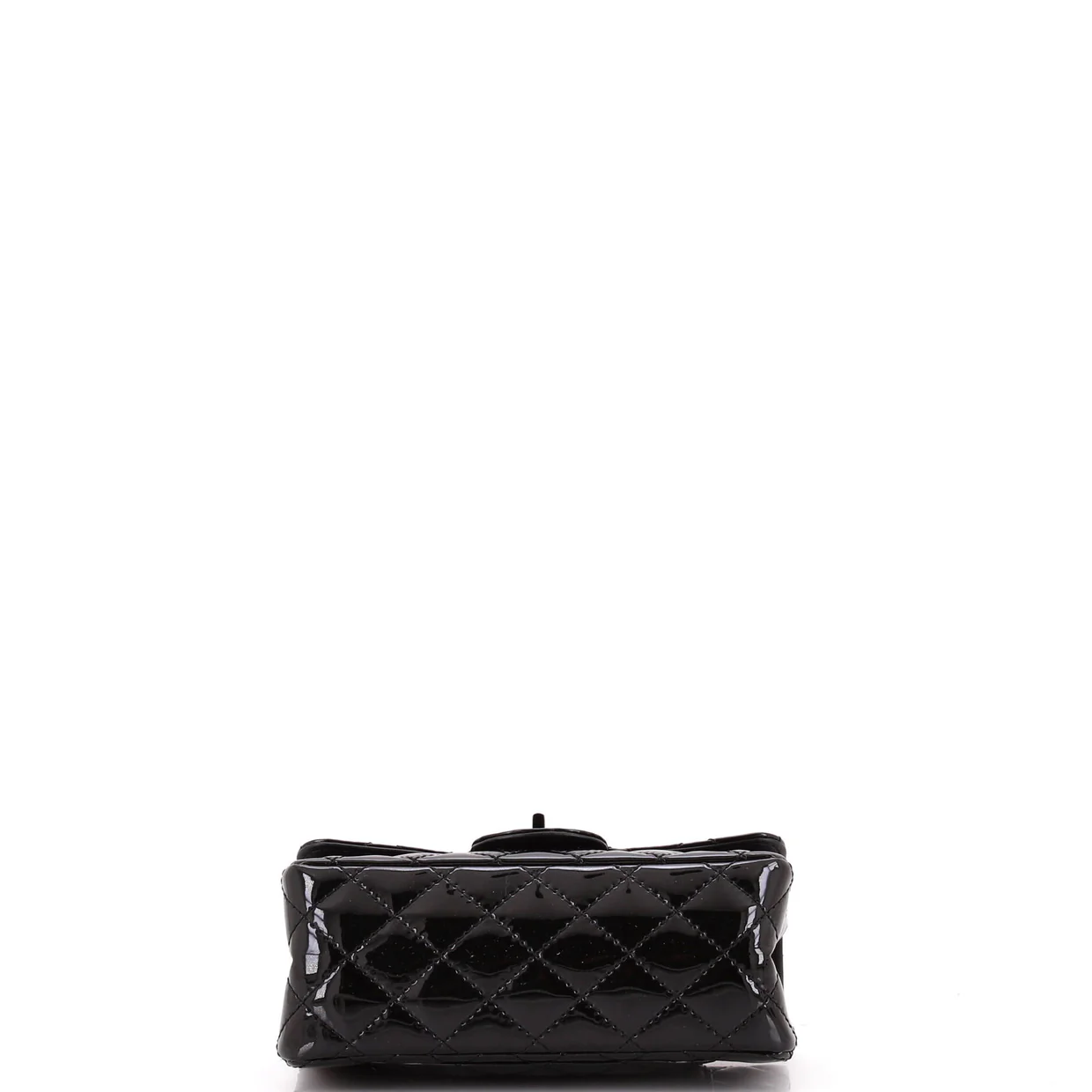 So Black Reissue 2.55 Flap Bag Quilted Patent Mini - Deep Luxury