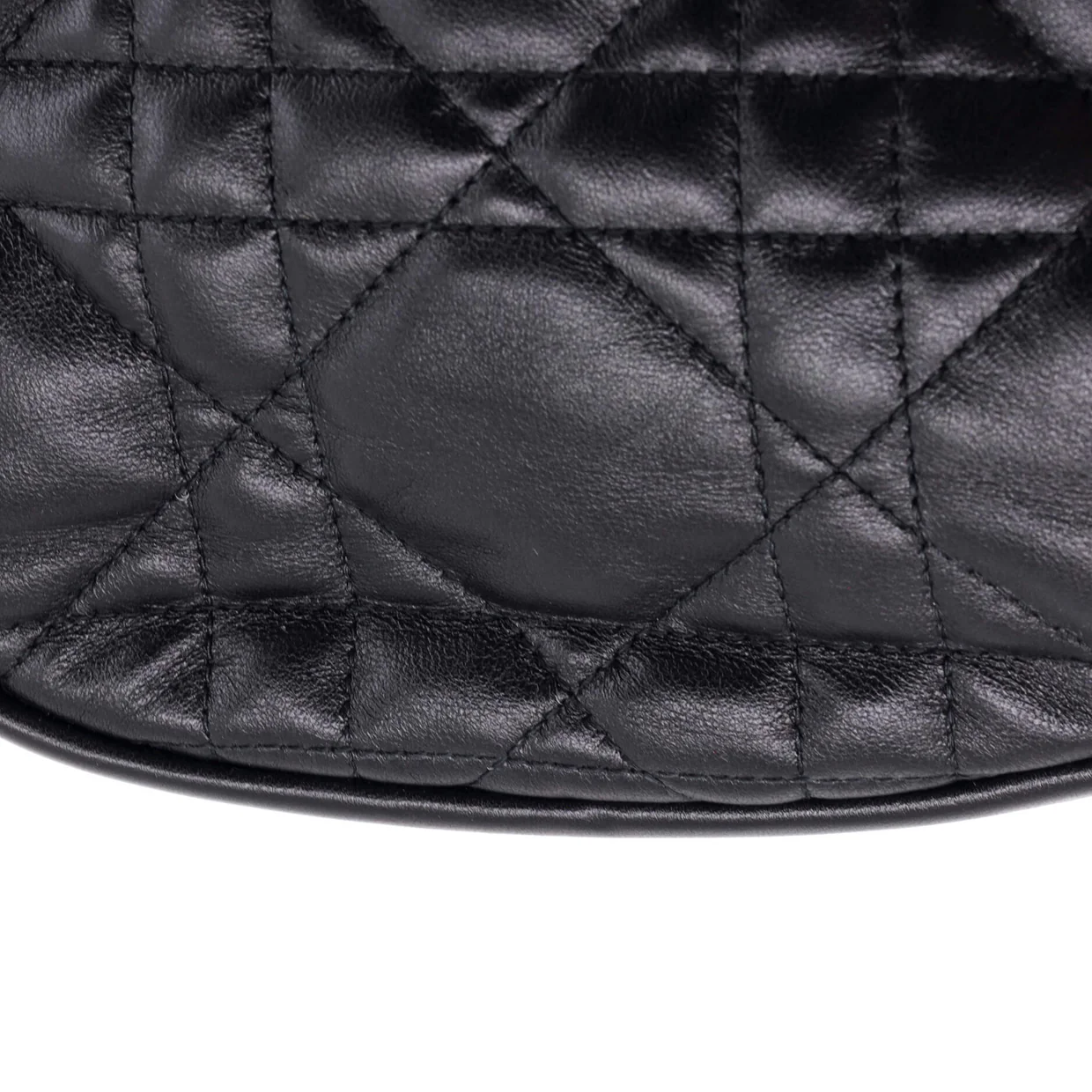 Vibe Hobo Cannage Quilt Lambskin Mini - Deep Luxury