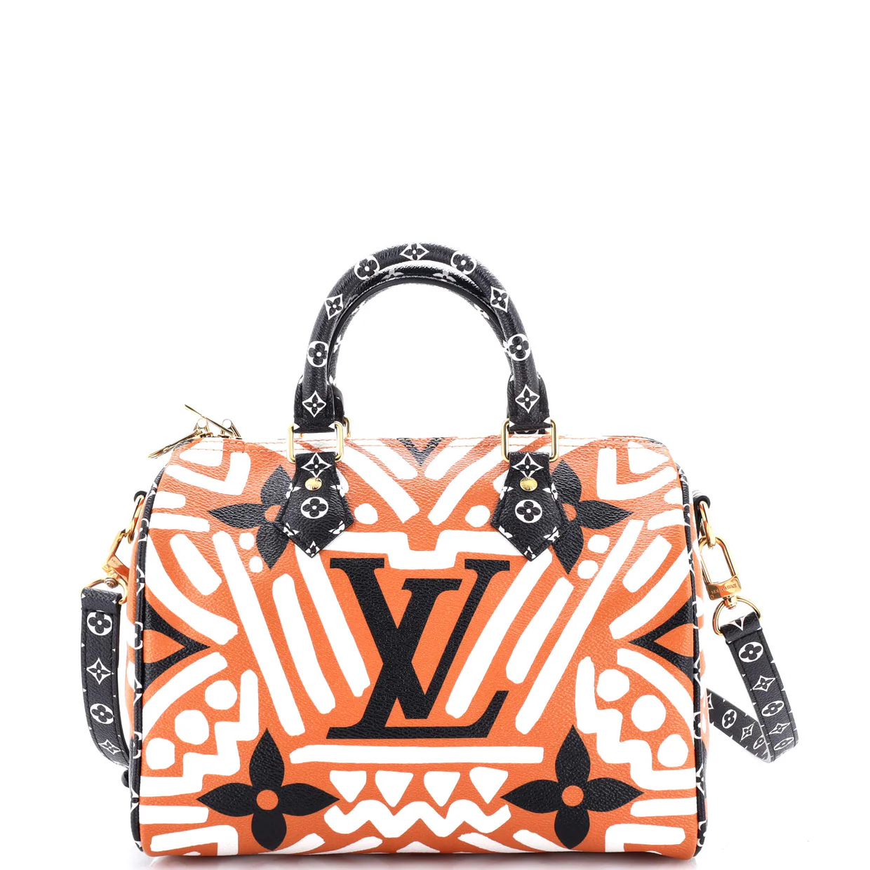 Speedy Bandouliere Bag Limited Edition Crafty Monogram Giant 25 - Deep Luxury