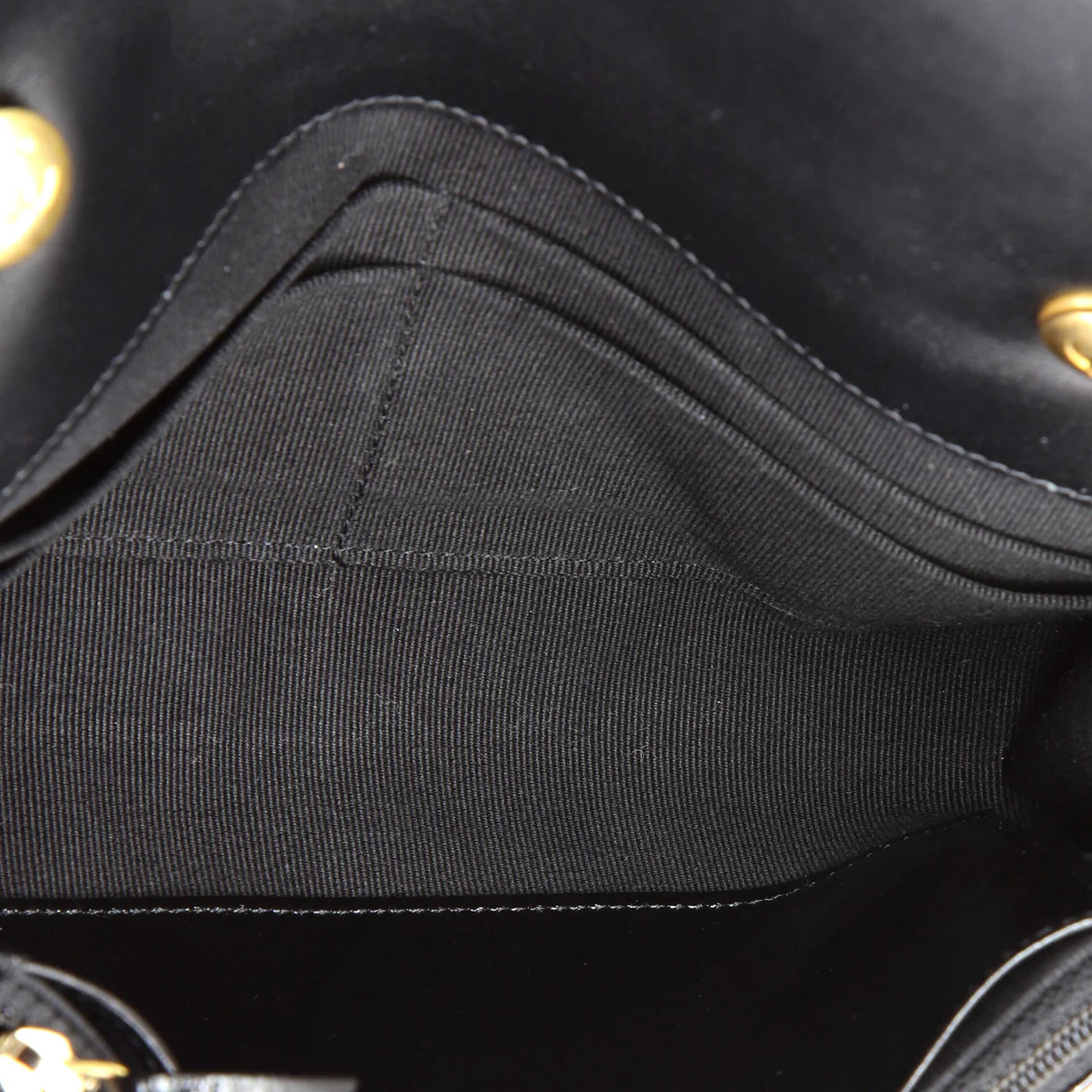 Flap Bag Charms Strap Wallet on Chain Quilted Patent - Deep Luxury