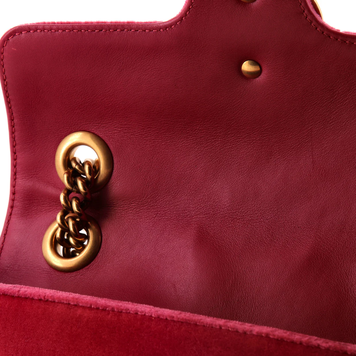 GG Marmont Flap Bag Matelasse Velvet Mini - Deep Luxury