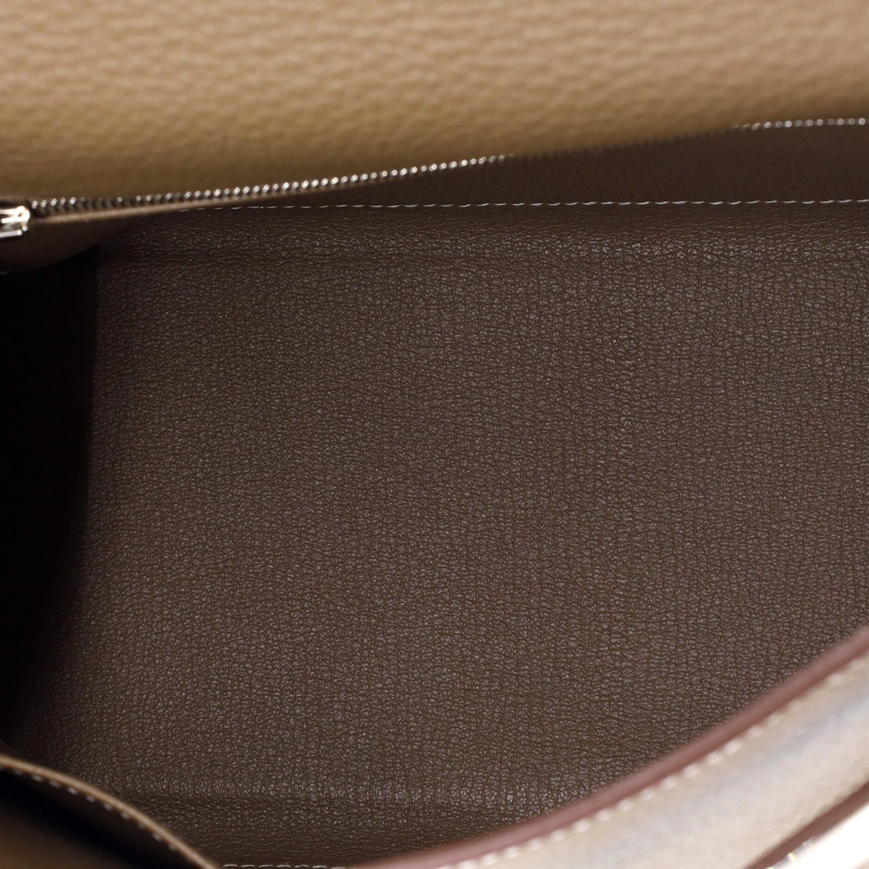 Kelly Handbag Grey Clemence with Palladium Hardware 28 - Deep Luxury
