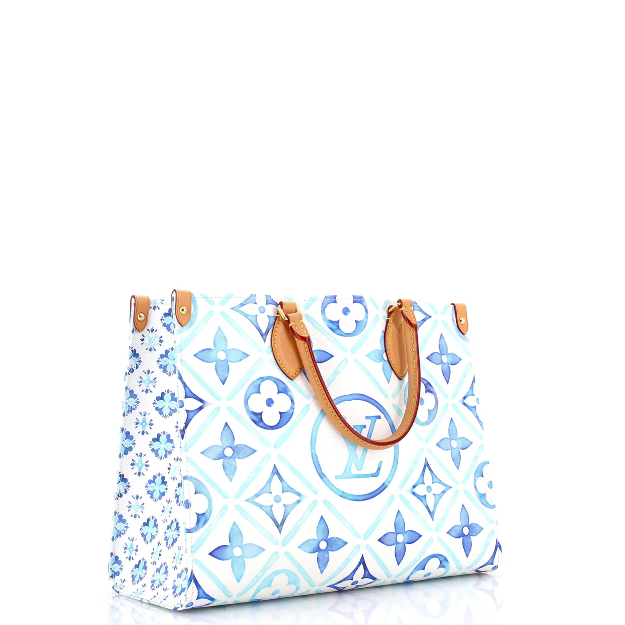 OnTheGo Tote Monogram Tiles By The Pool MM - Deep Luxury