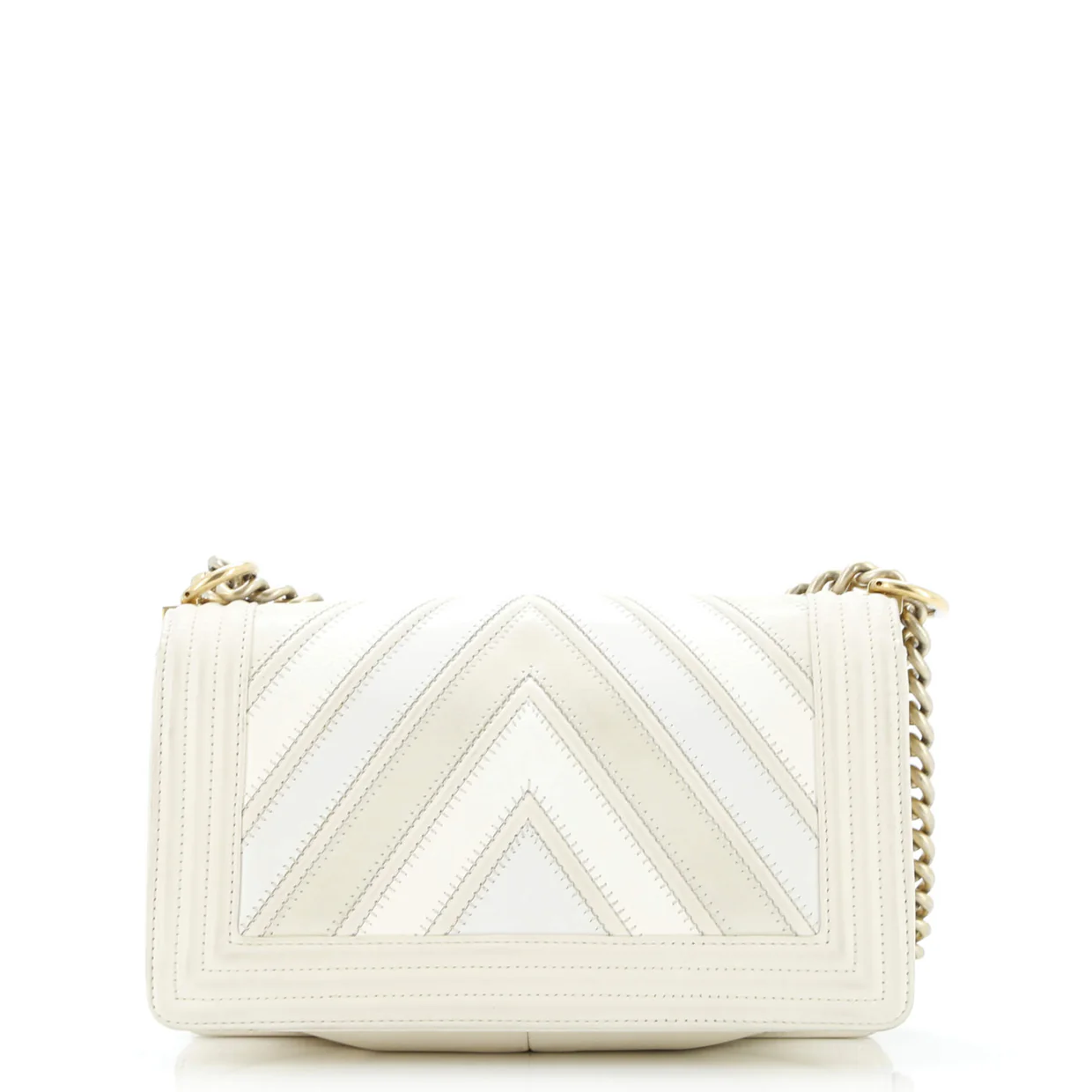 Boy Flap Bag Chevron Caviar and Calfskin Old Medium - Deep Luxury