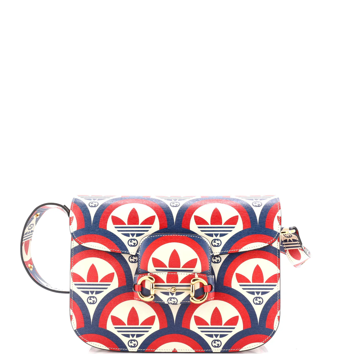 x adidas 1955 Shoulder Bag Printed Leather Small - Deep Luxury