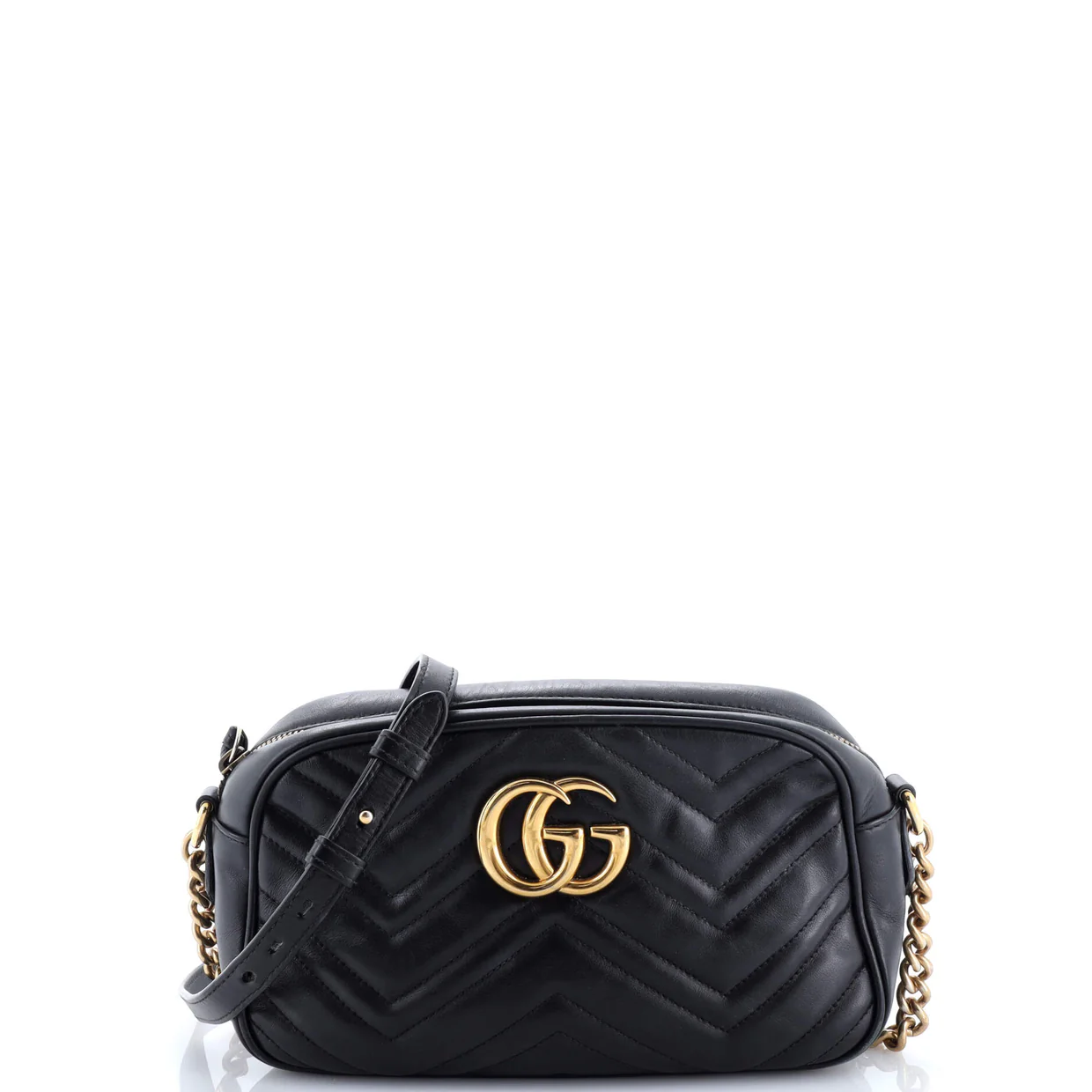 GG Marmont Shoulder Bag Matelasse Leather Small - Deep Luxury