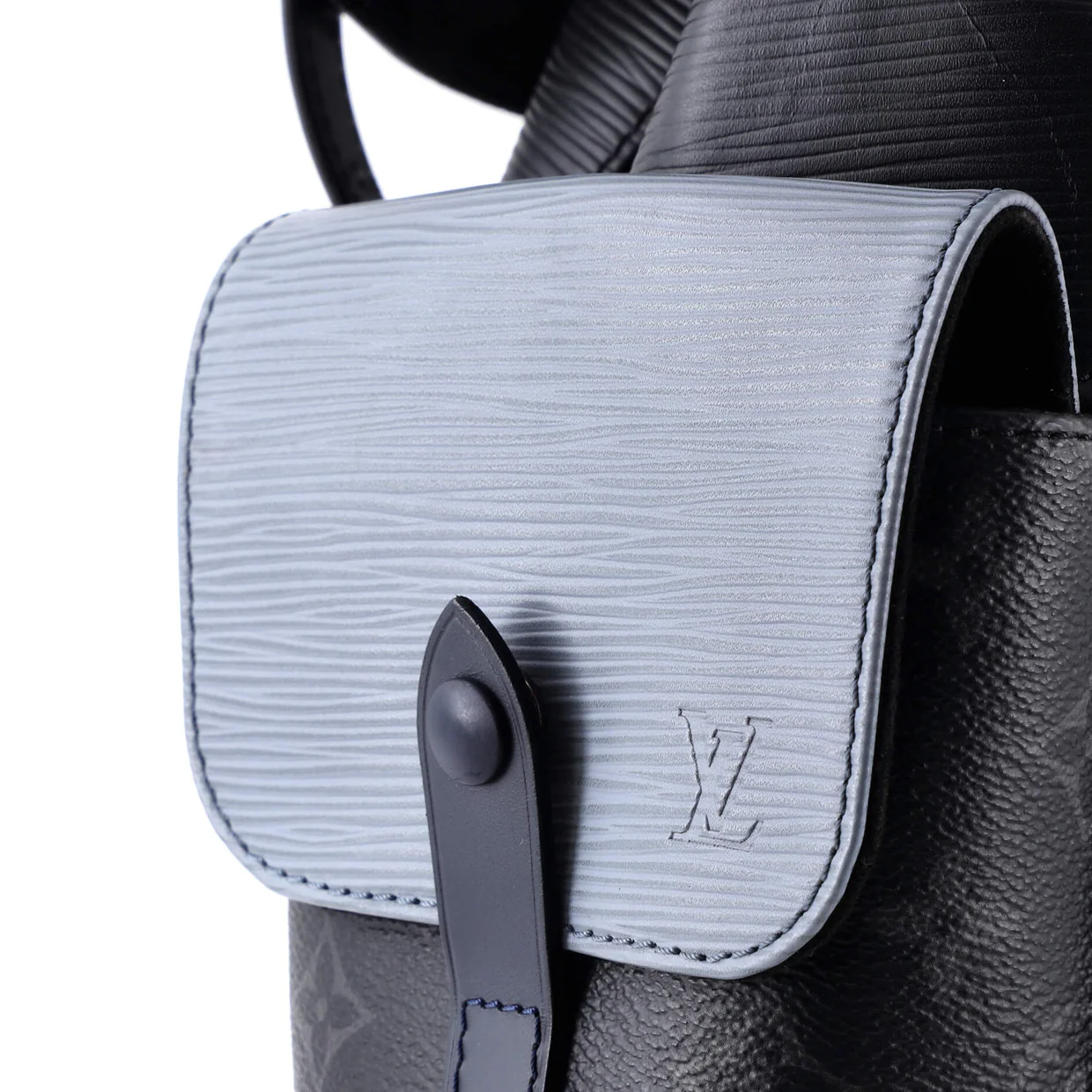 Christopher Backpack Epi Leather with Monogram Eclipse Canvas PM - Deep Luxury