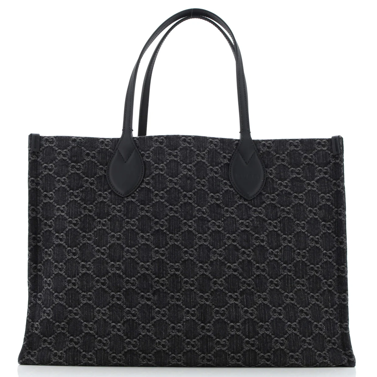 Ophidia Shopper Tote GG Denim Large - Deep Luxury