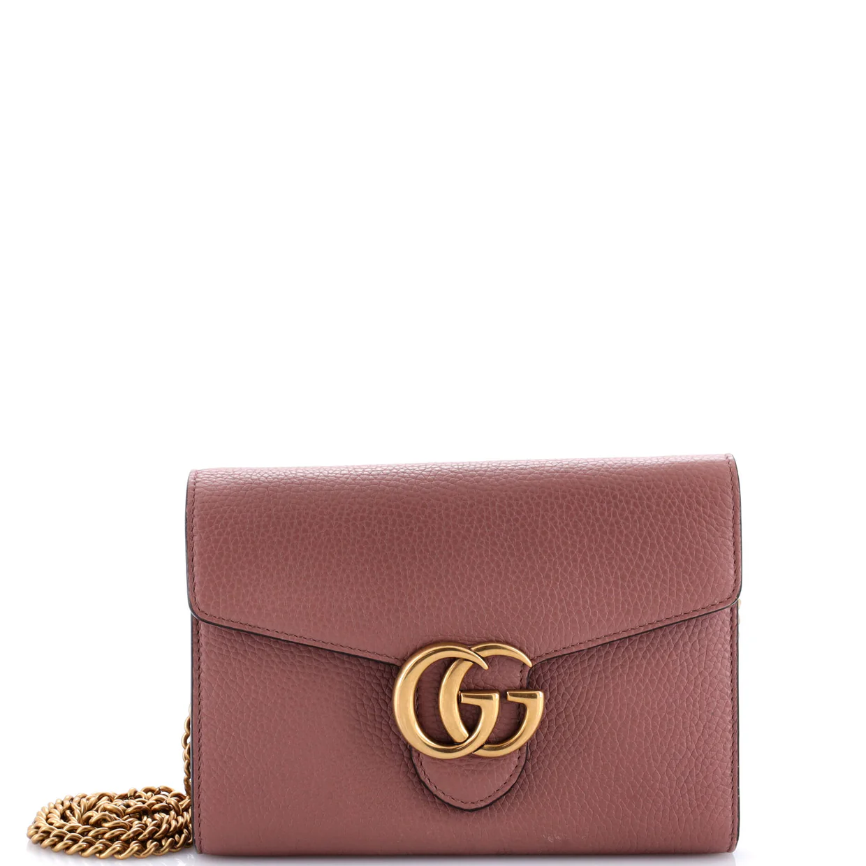 GG Marmont Chain Wallet Leather Mini - Deep Luxury