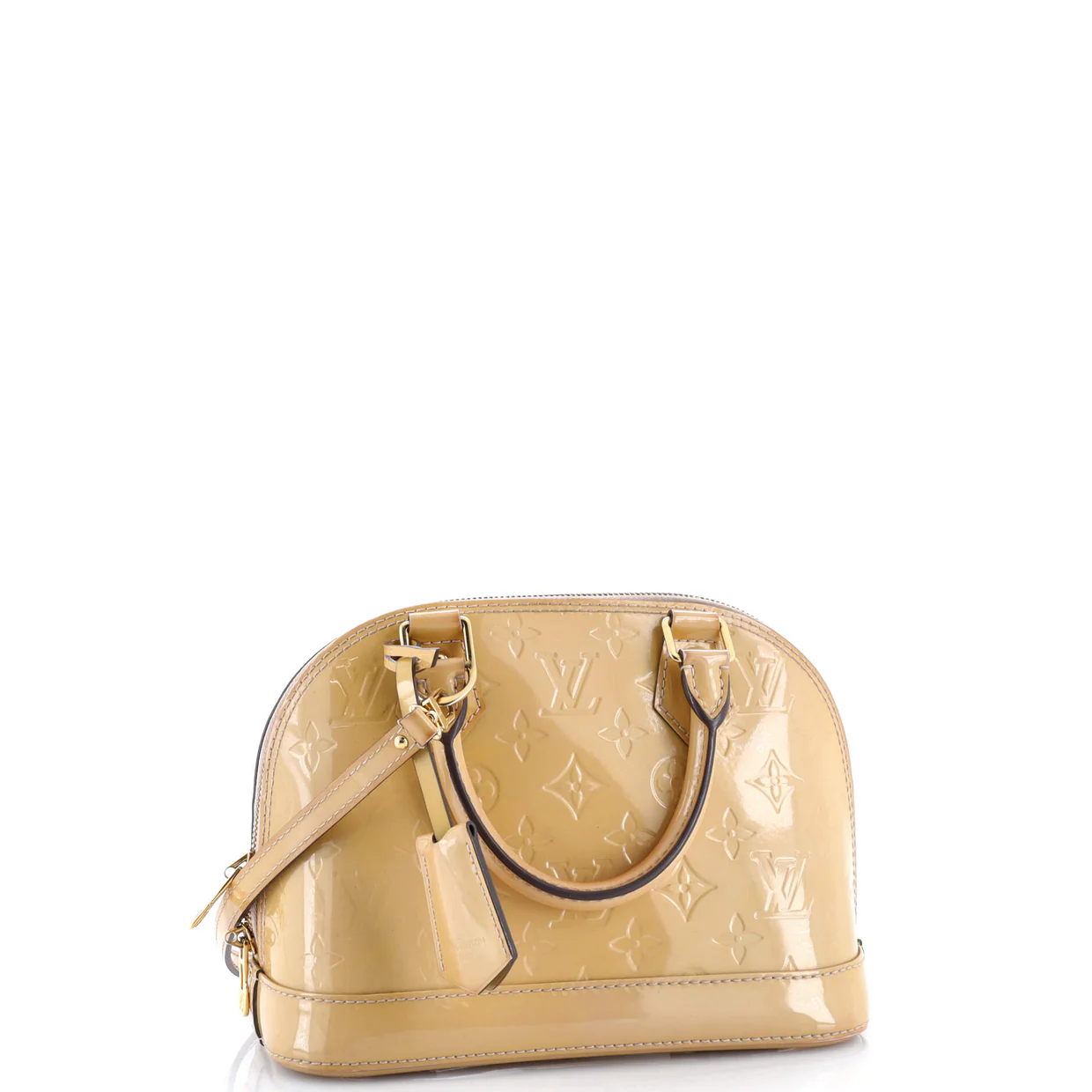 Alma Handbag Monogram Vernis BB - Deep Luxury