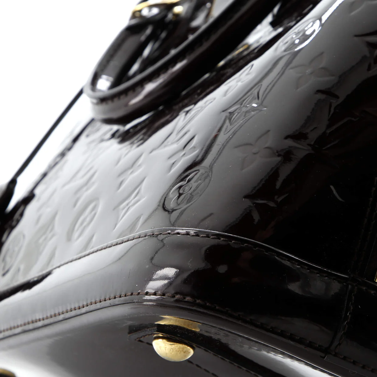 Alma Handbag Monogram Vernis PM - Deep Luxury