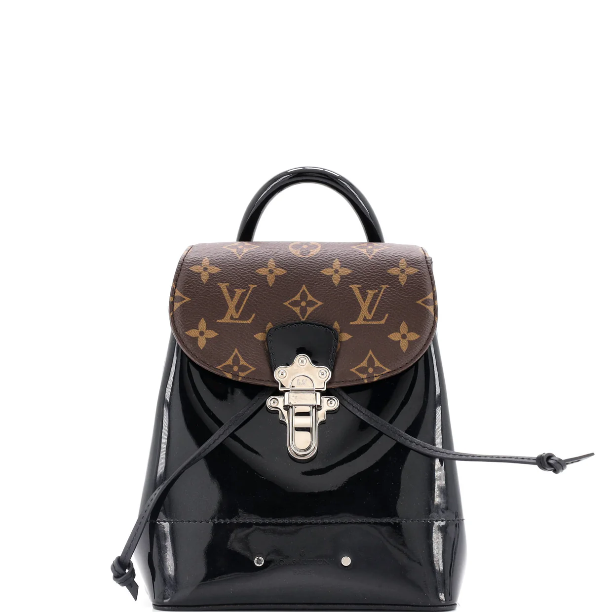 Hot Springs Backpack Vernis with Monogram Canvas - Deep Luxury