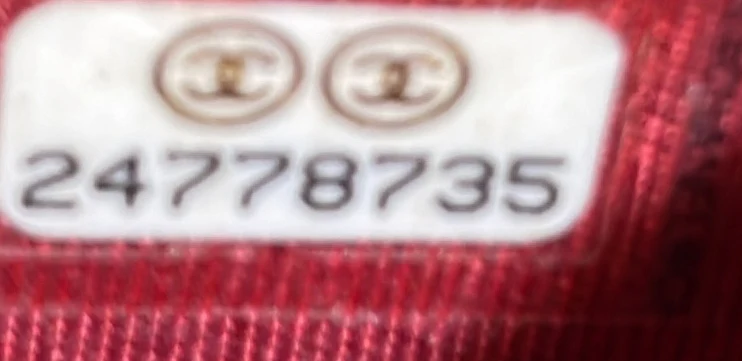 Square Wallet on Chain Chevron Calfskin - Deep Luxury