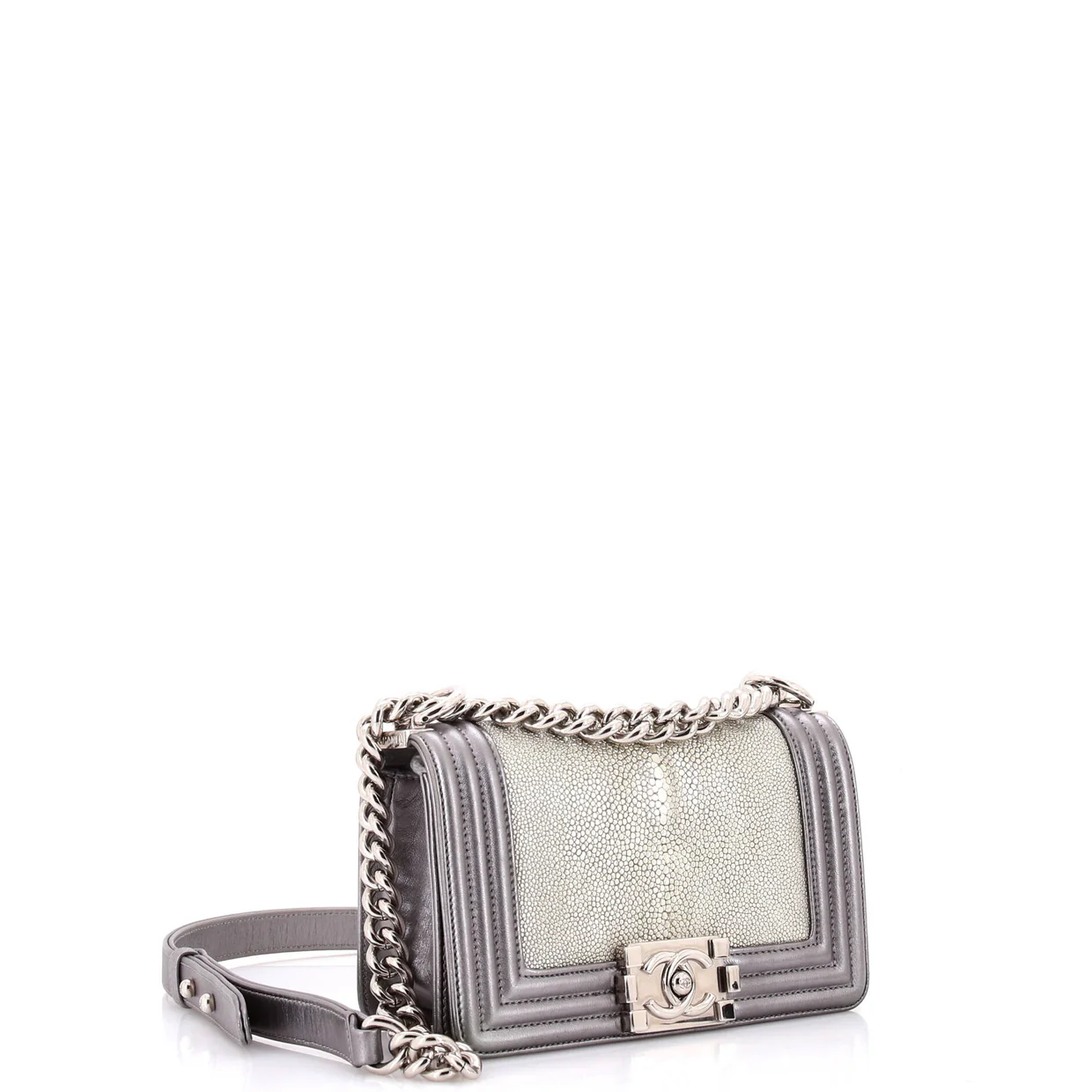 Boy Flap Bag Stingray Small - Deep Luxury